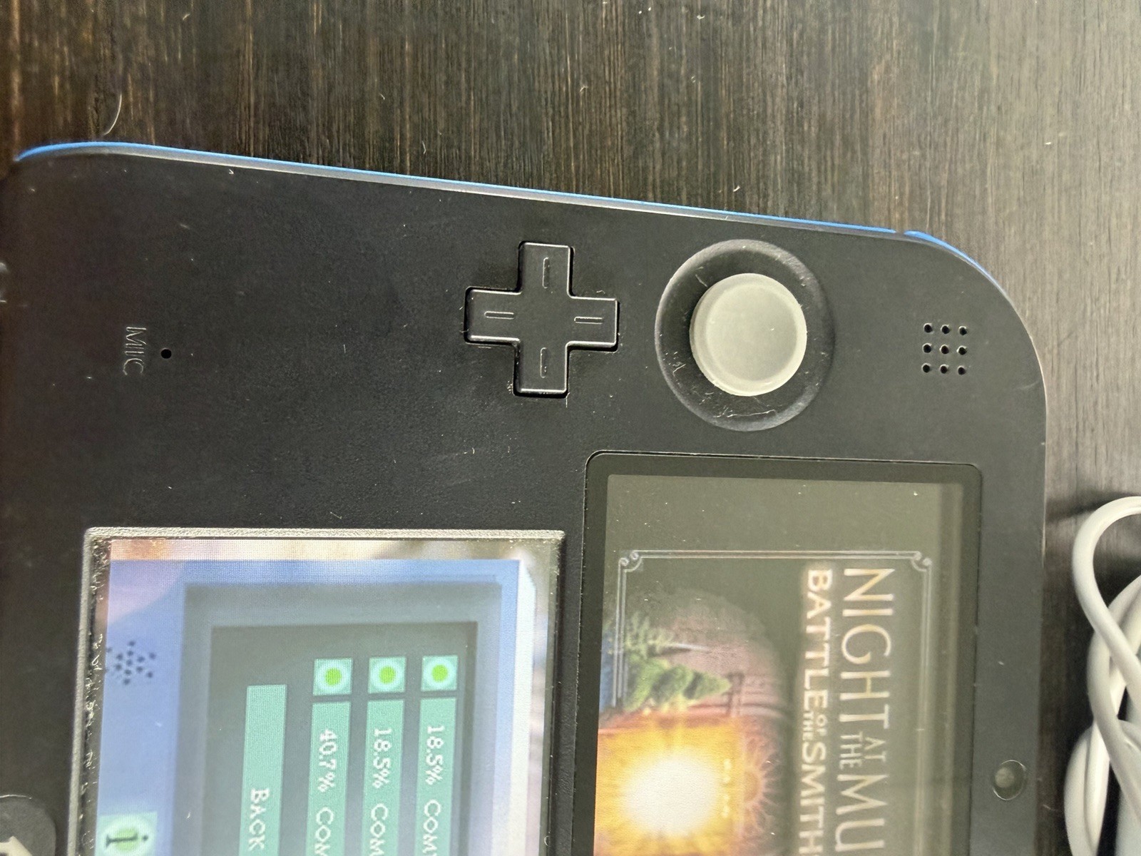 Nintendo 2DS Black/Blue Console w/ Charger & 4GB SD Card Tested READ