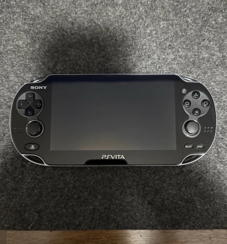 Sony PlayStation Vita PCH-1001 Handheld Console Black OLED With Box