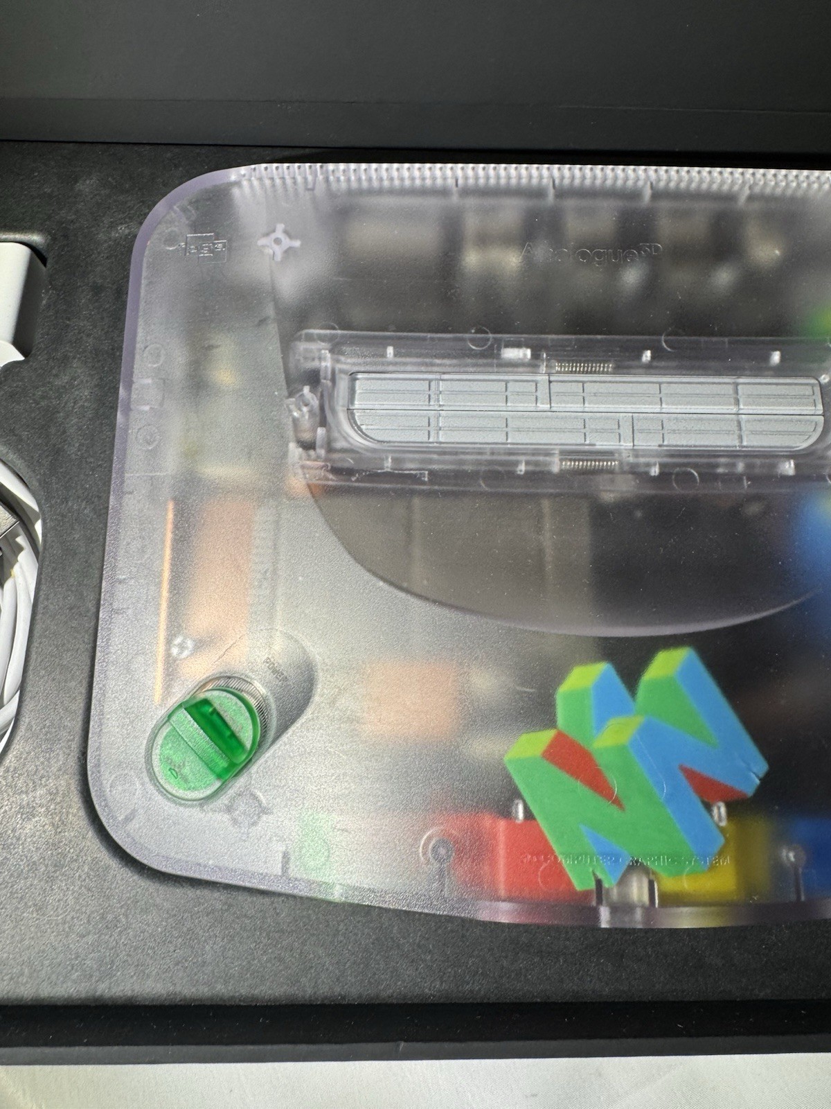 Custom Analogue 3D Console Limited Edition Clear W/ Pokemon Controller & OEM Bag