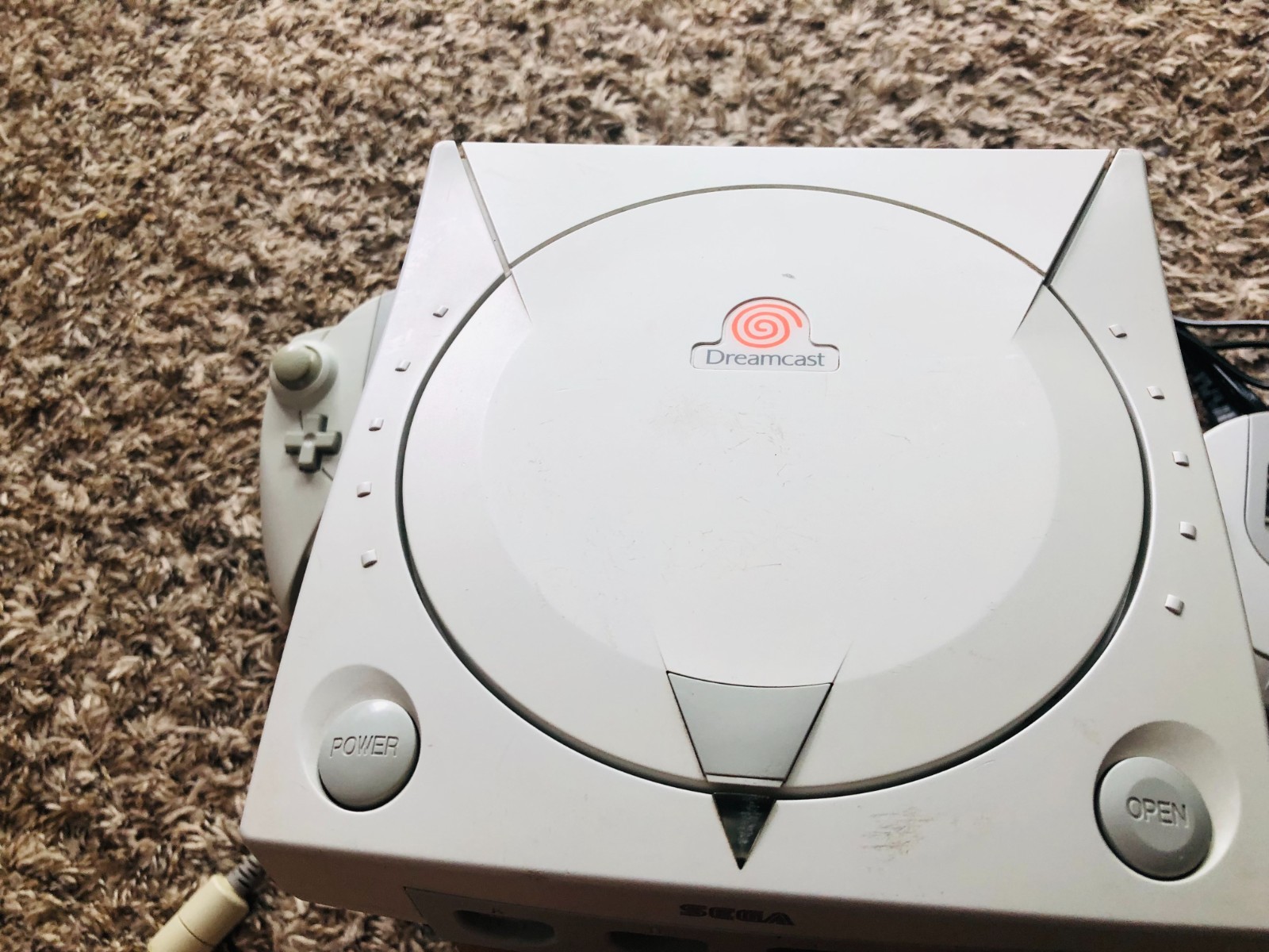 Sega Dreamcast Console System HKT-3020 With 2 Controllers & Memory Card TESTED4!