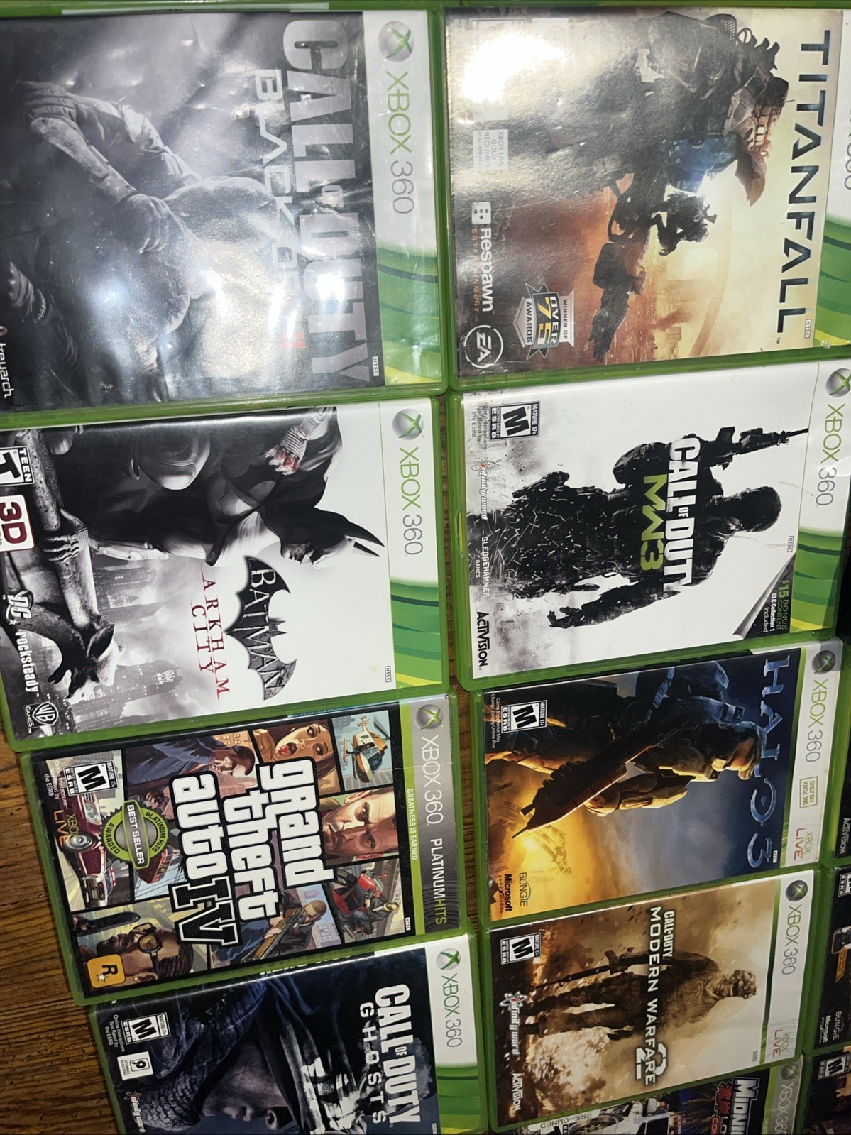 Microsoft Xbox 360 S Slim Black 250GB Replacement Console W/ Games Lot Bundle