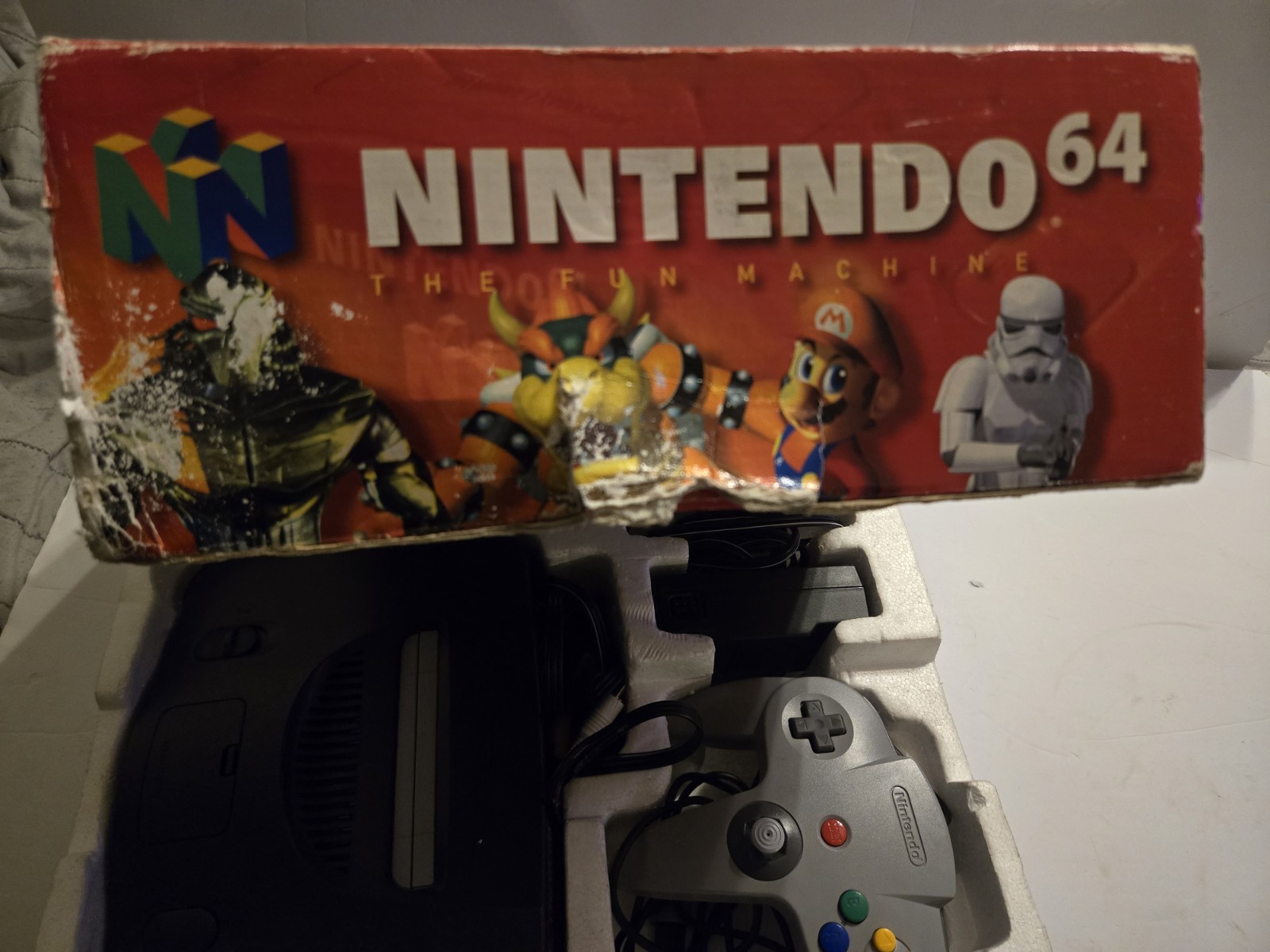 Nintendo 64 NUS-001 USA Console Boxed Tested Working OEM Controller Instruction