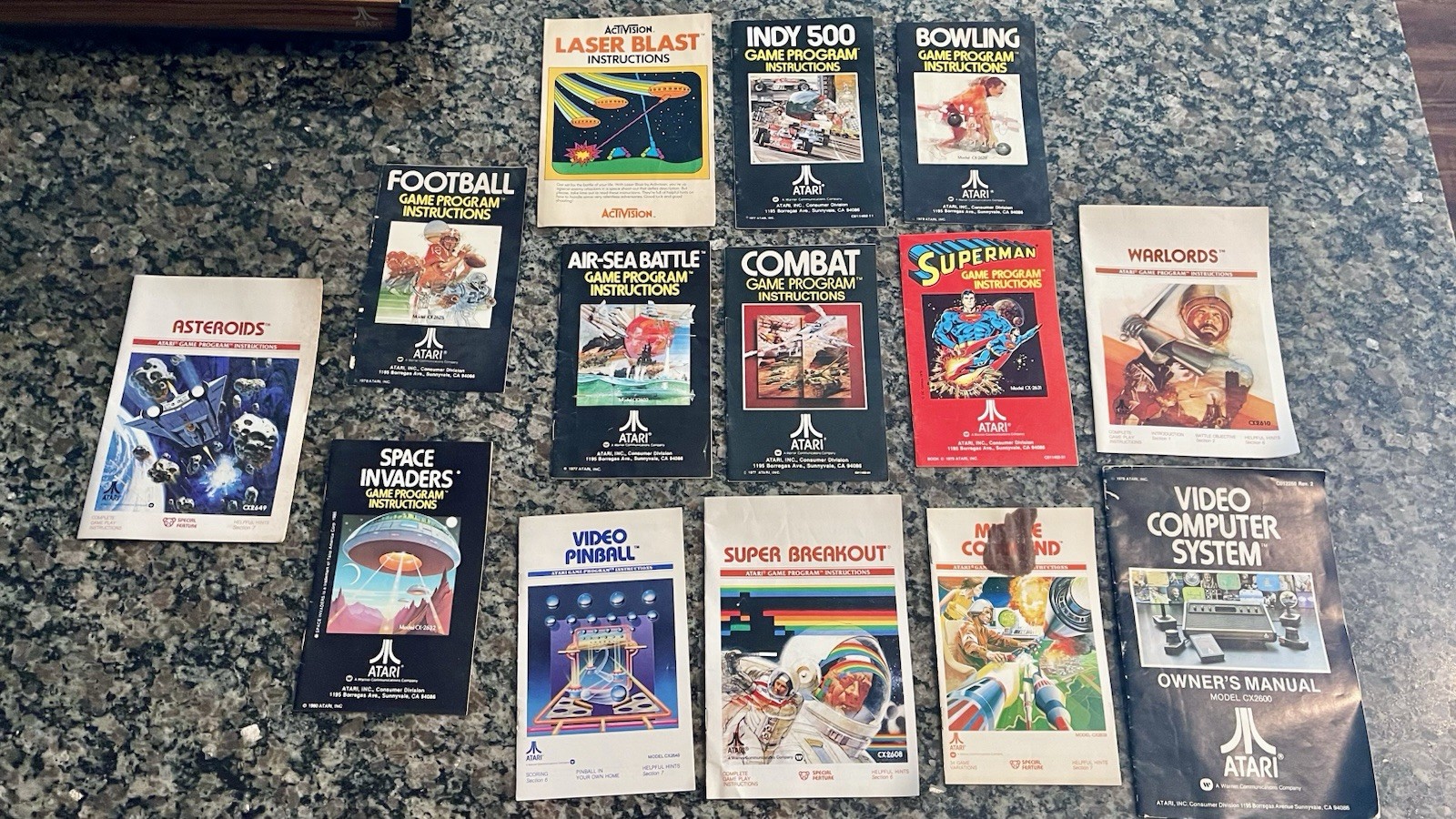 vintage Atari cx2600 video game Console, Controller, Accessories & 15 games lot