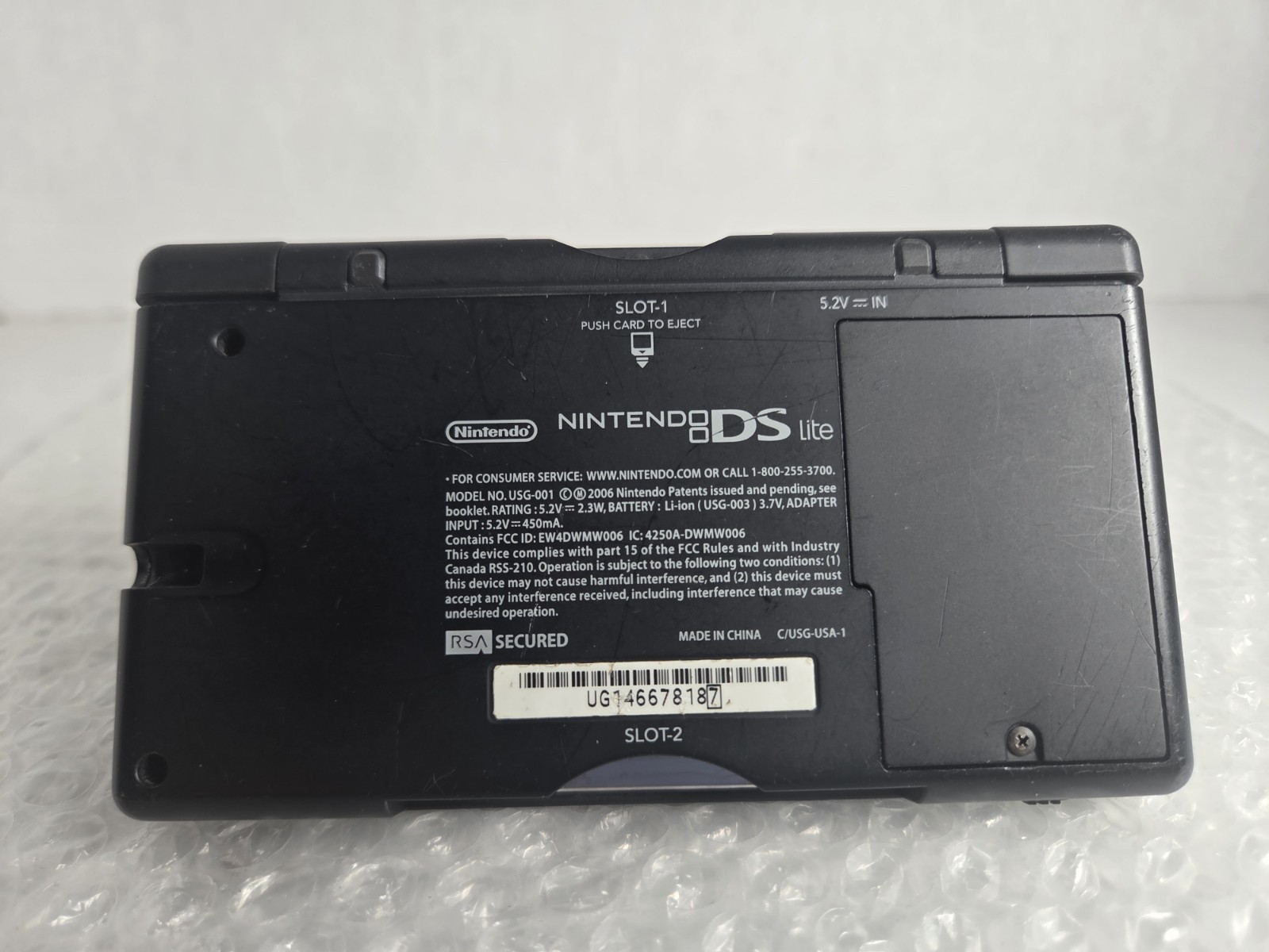 Nintendo DS Lite Crimson Handheld System Red/Black Tested Charger New Battery