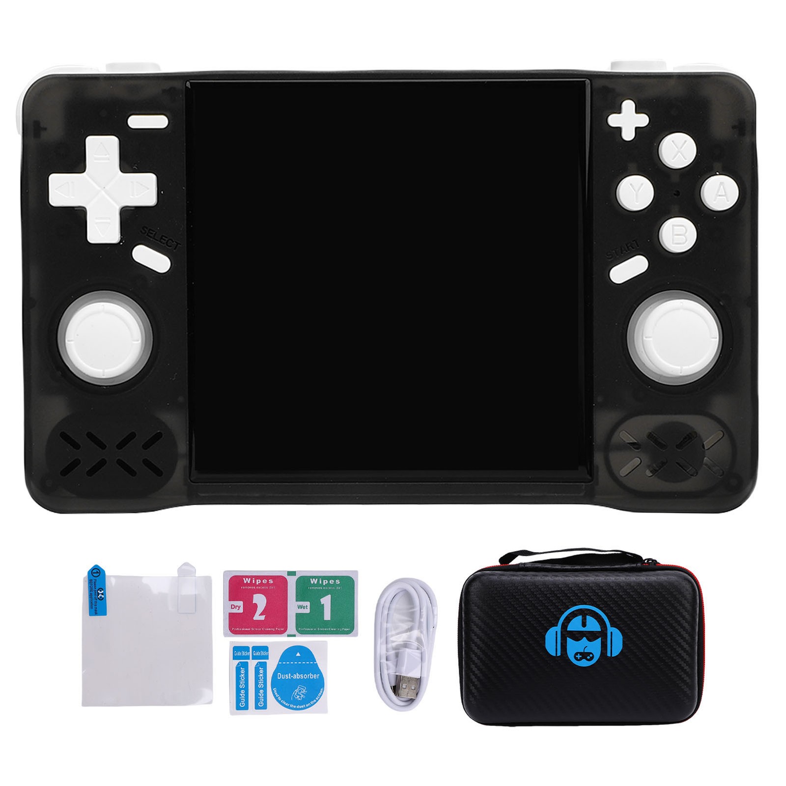 Retro Handheld Game Console 4in Screen 1.5GHz Portable Rechargeable Gaming HQWB