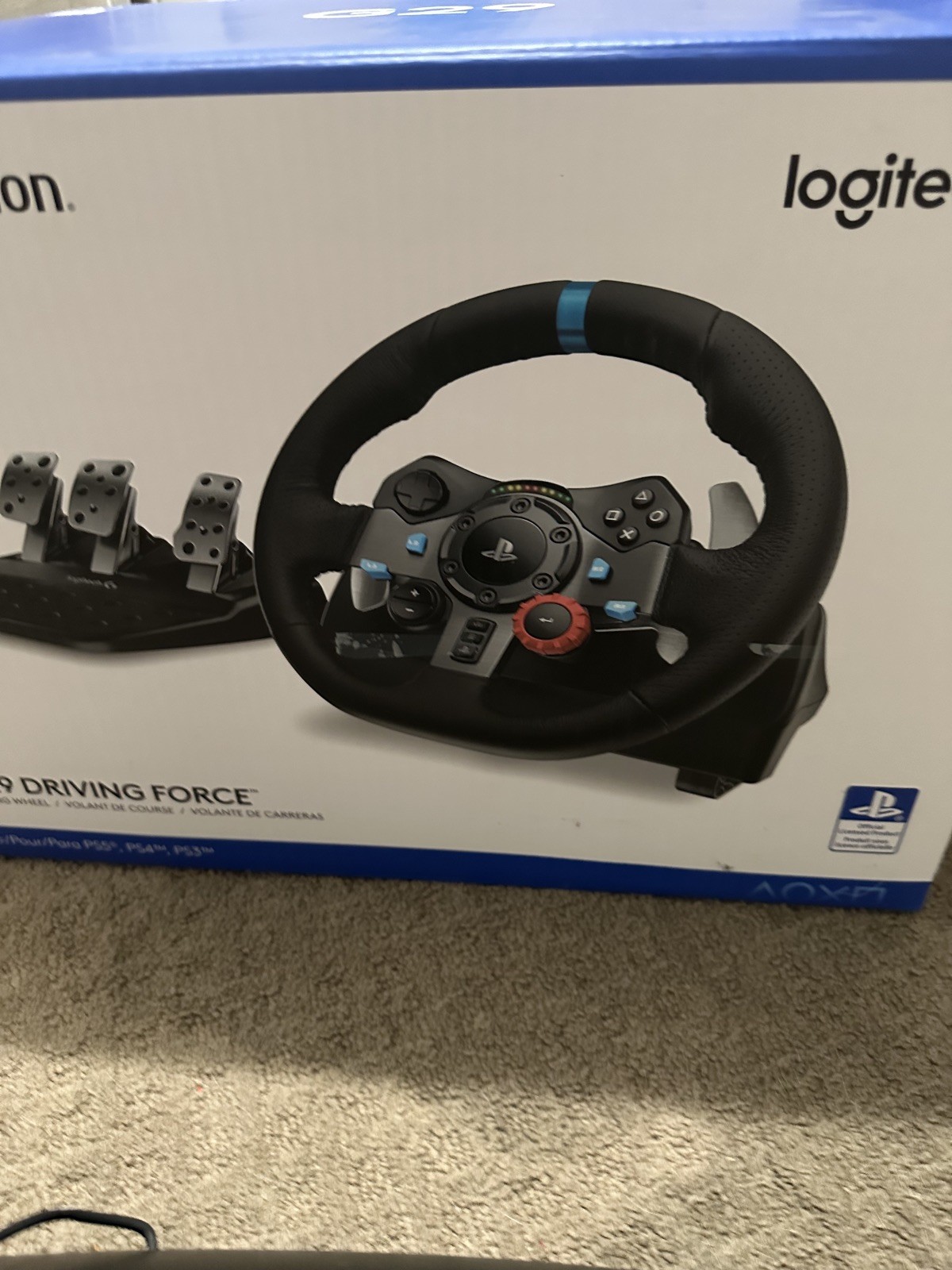 Ps4 Logitech G29 Driving Force With Wheel, Pedals, And Shifter.