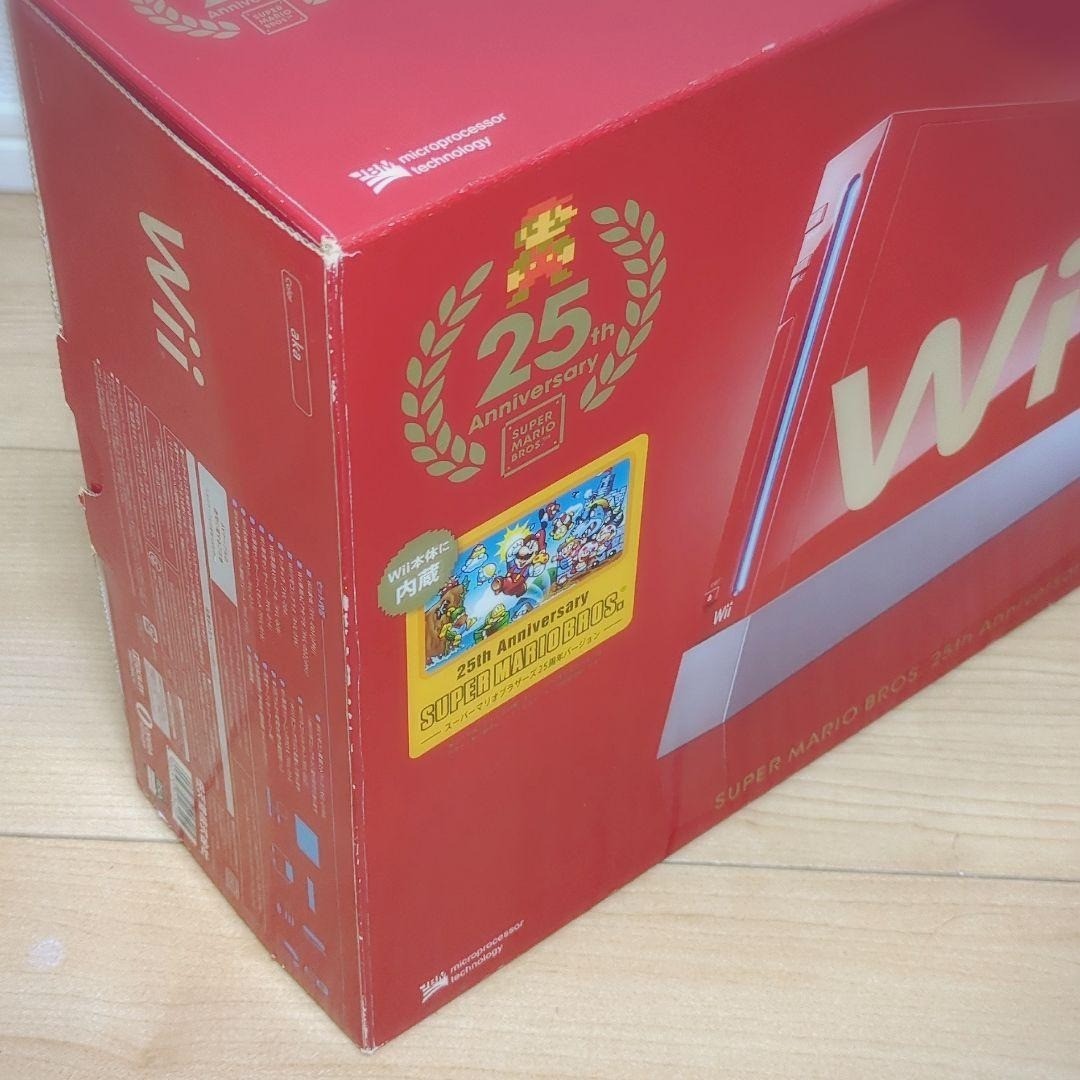 Nintendo Wii Console Super Mario Bros.25th Anniversary Red Edition CIB Tested JP