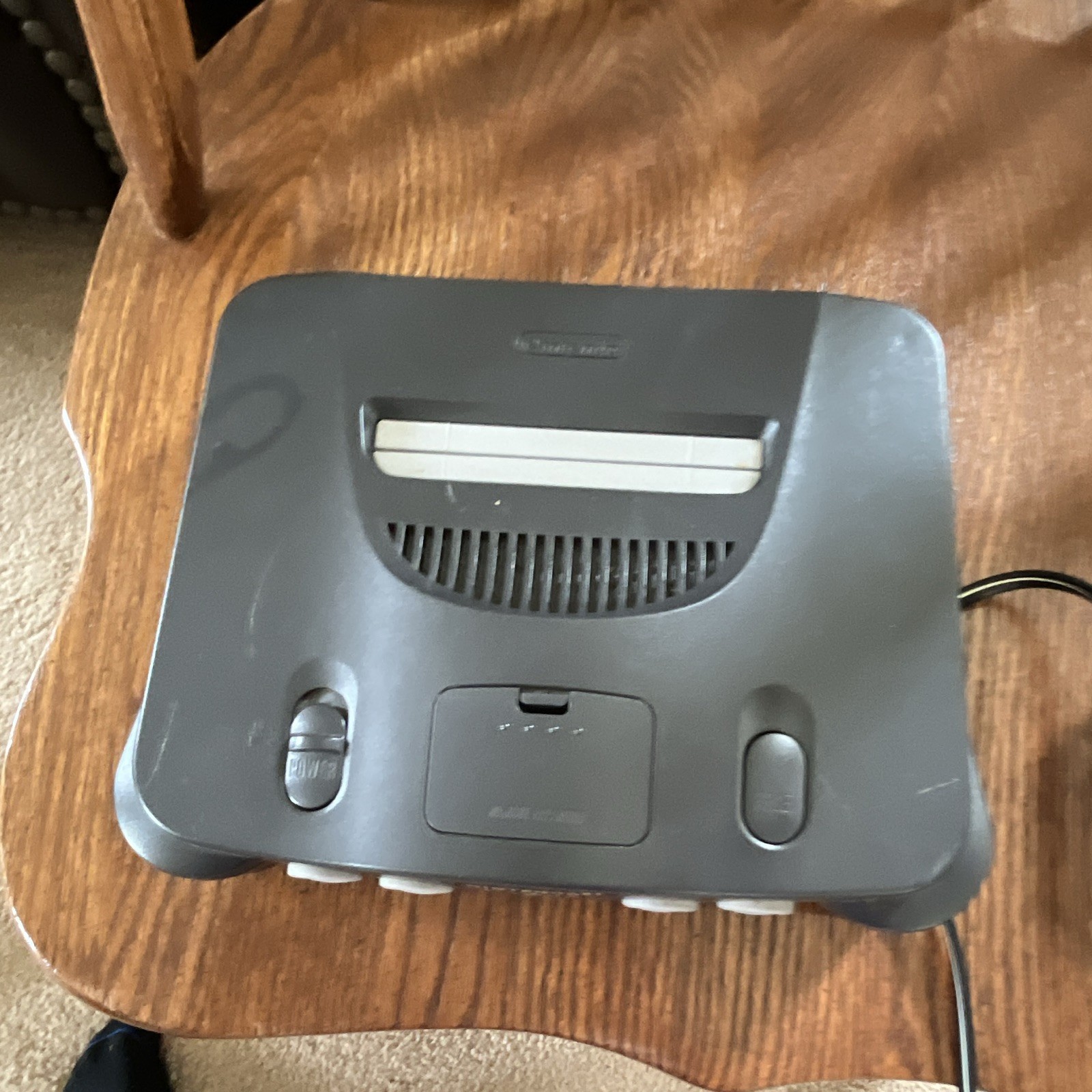 Nintendo 64 N64 Gray Console/Power Supplu Only. Tested and Working.