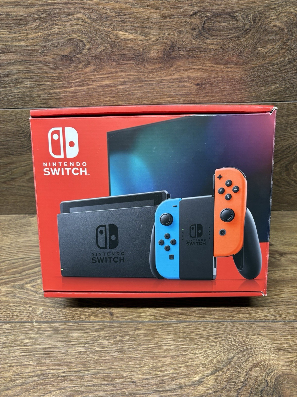 Nintendo Switch 32GB Handheld Console Neon Red/Neon Blue Used Read Description