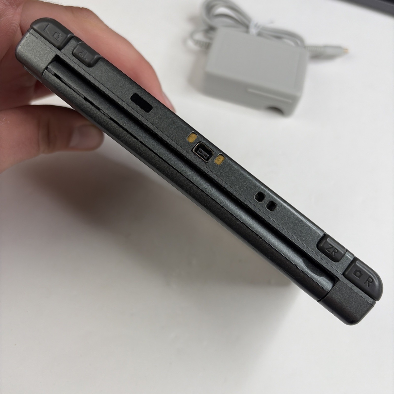 New Nintendo 3DS XL Gray Black Console Repair! READ W Charger Stylus US Version