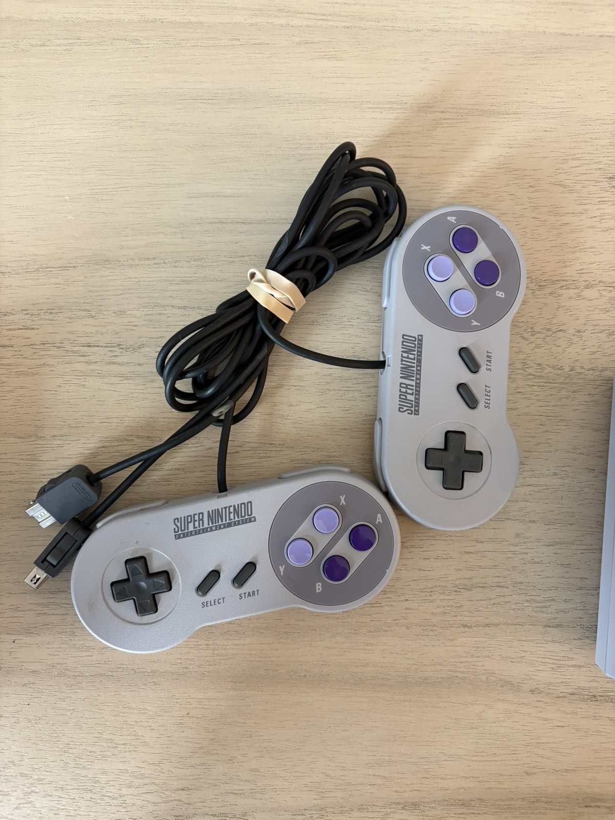Nintendo Super Nintendo SNES Classic Mini Console OEM & Two Controllers Only