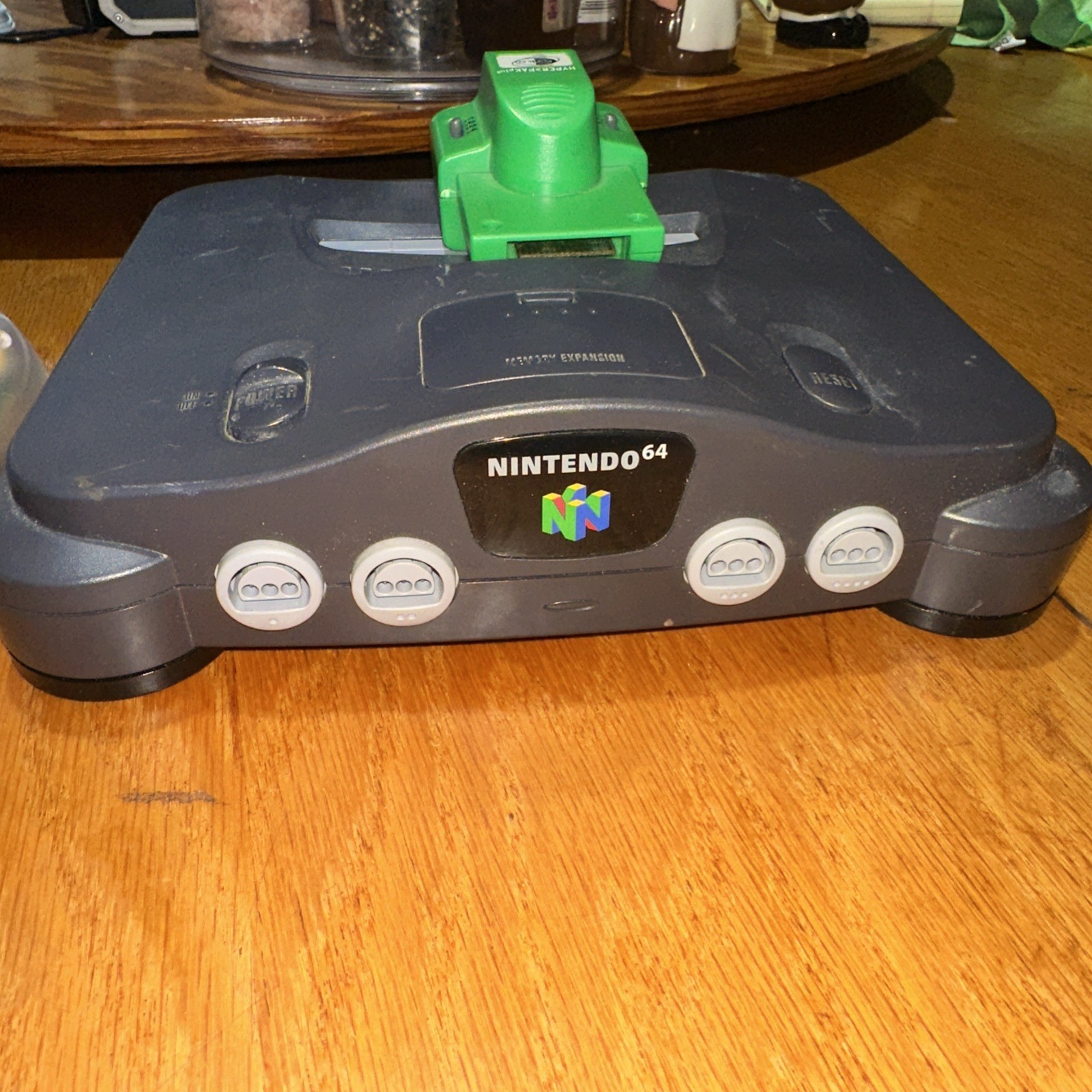 Nintendo 64 N64 Console System and 2 Controllers And Hyperpak