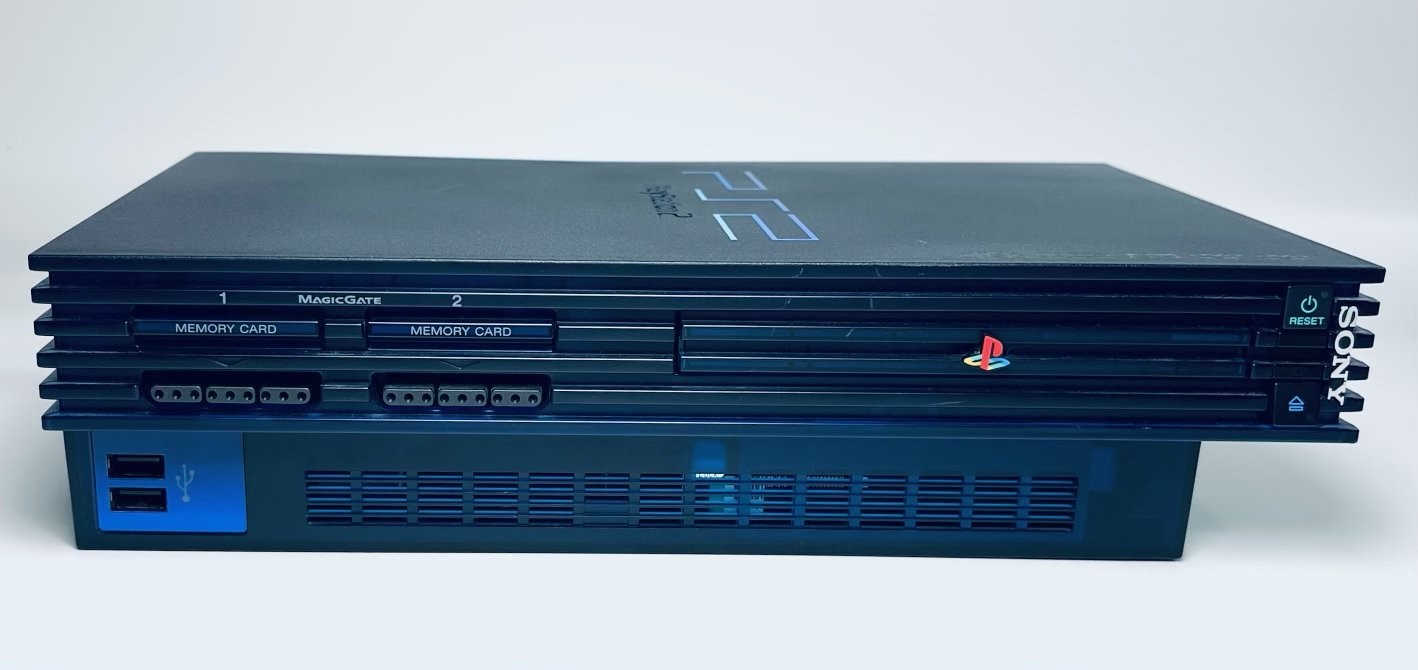 🌌 SONY PS2 SCPH-50000 Midnight Blue Console HDD Set Japan Tested Limited 🎮✨