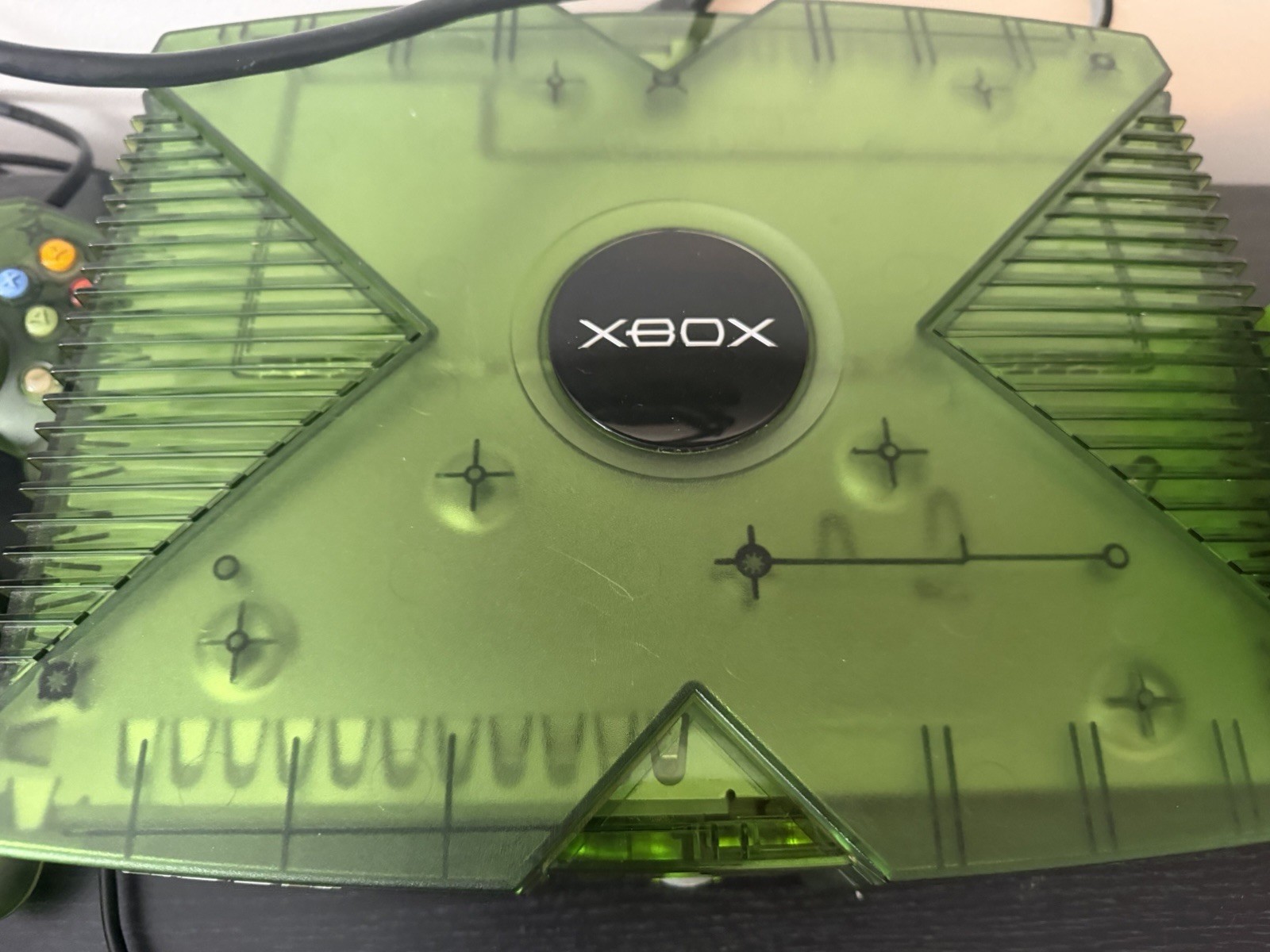 ⁠Xbox HALO Green Console Bundle – 8 Controllers 21 Games -Tested Limited Edition