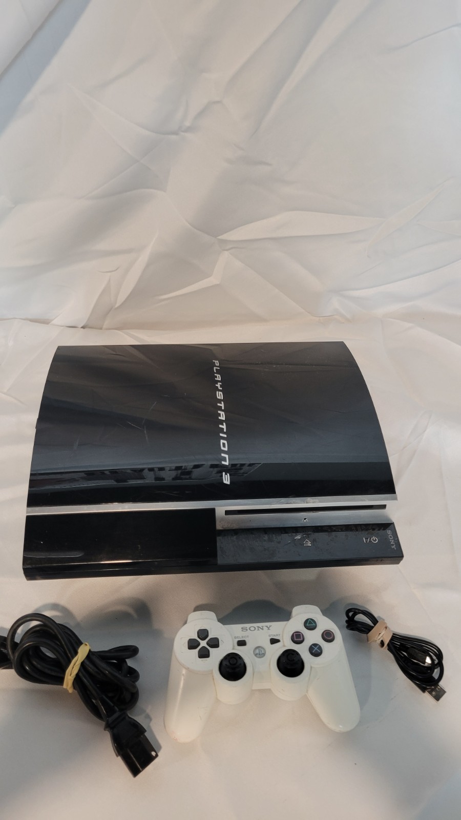 Sony PlayStation 3 PS3 Fat Console CECHG01 Tested Working OEM Controller Bundle