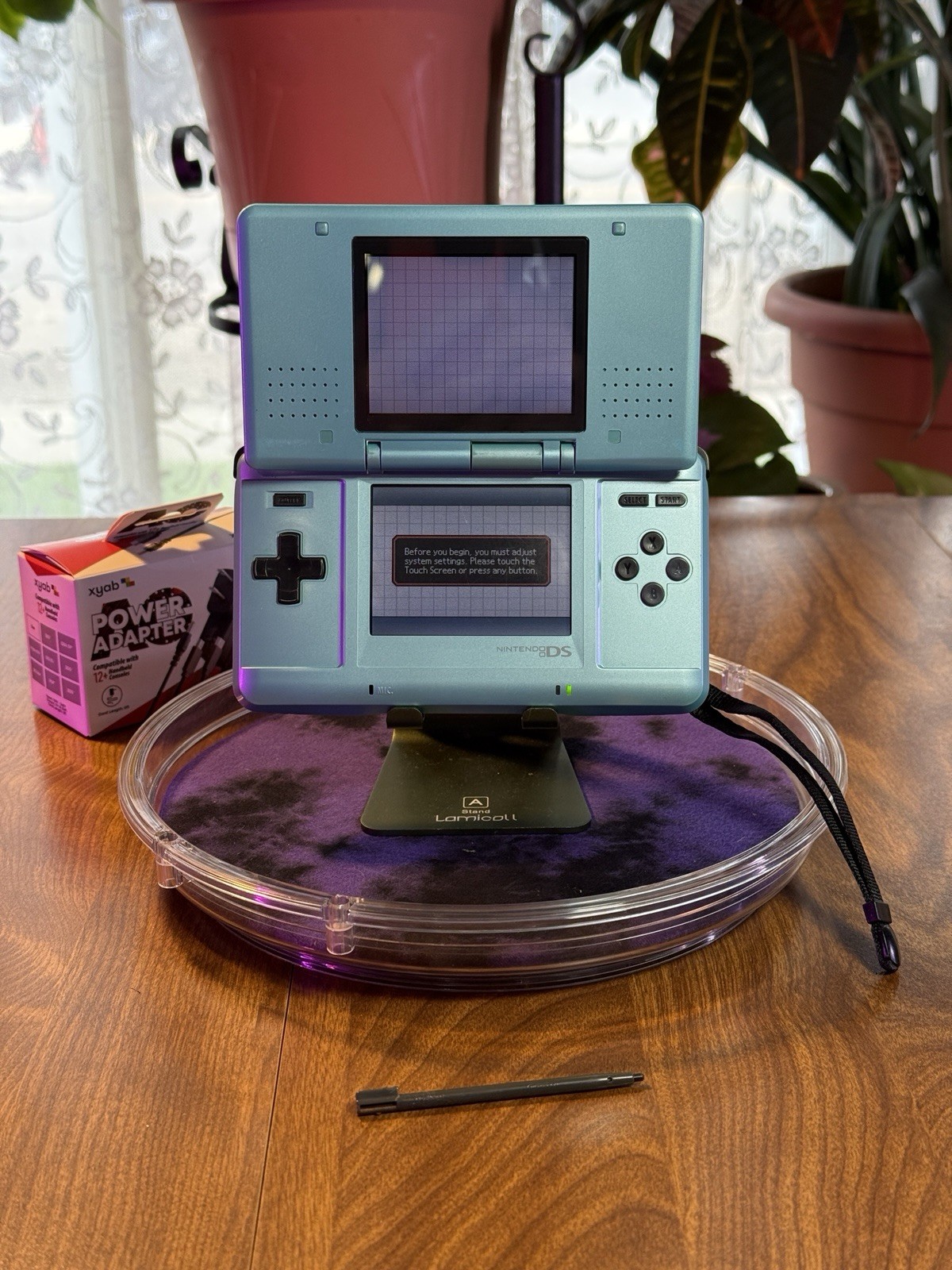 Nintendo DS Original Handheld System Teal Blue W/ 12+ Console Multi Charger Read