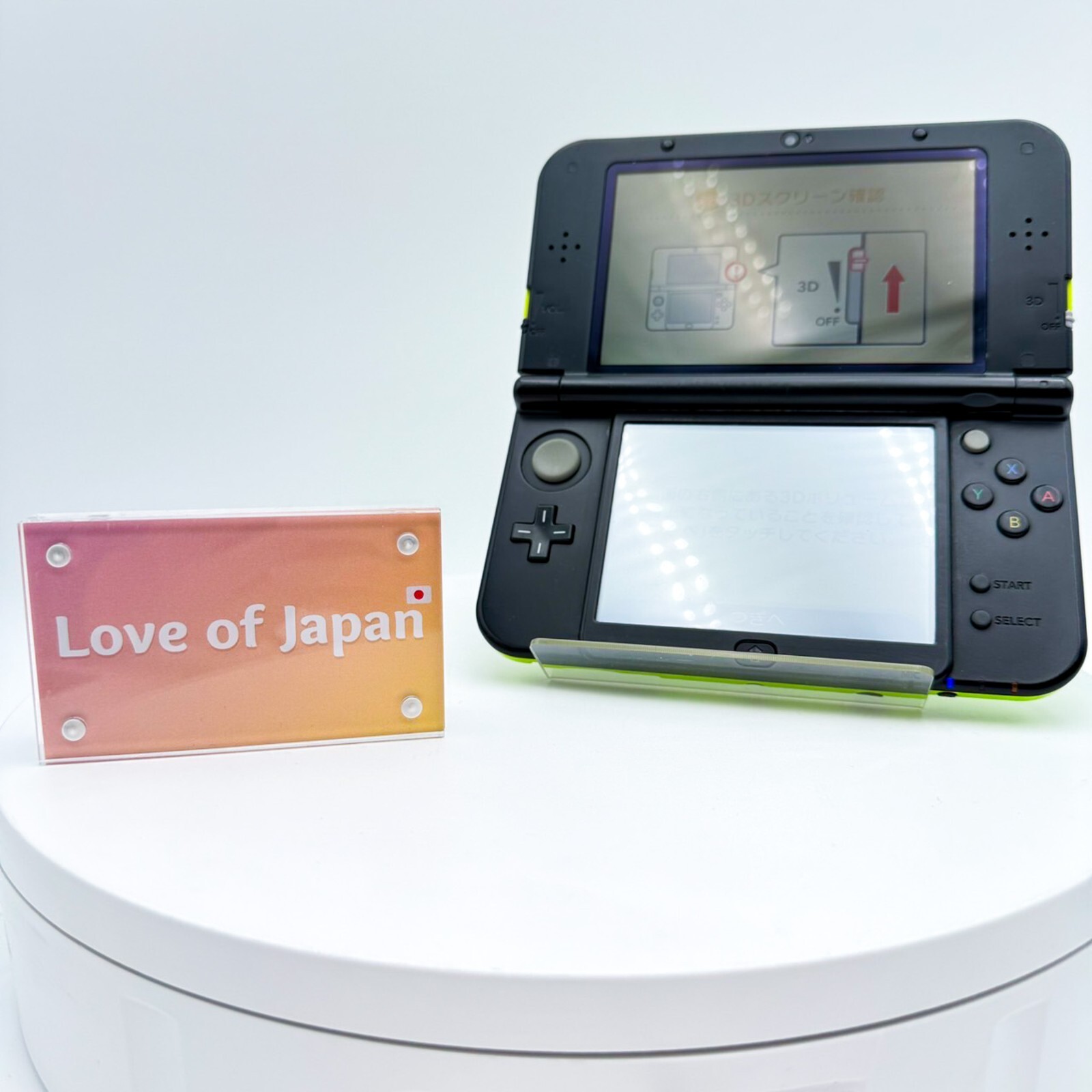 New Nintendo 3DS LL Lime Green Black Console Japanese ver Good Condition Tested