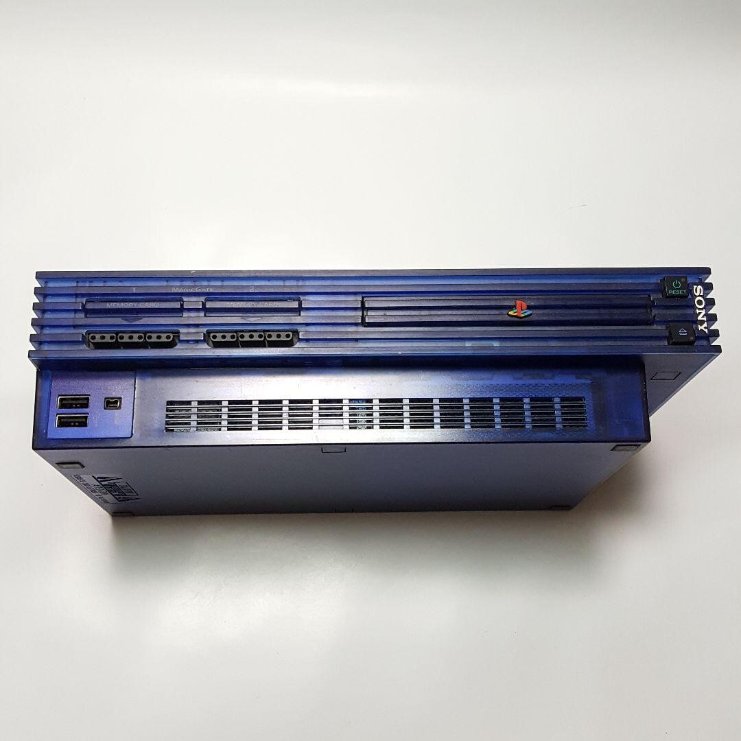 Sony PS2 SCPH-37000 PlayStation 2 Ocean Blue Body Confirmed Operation Excellent