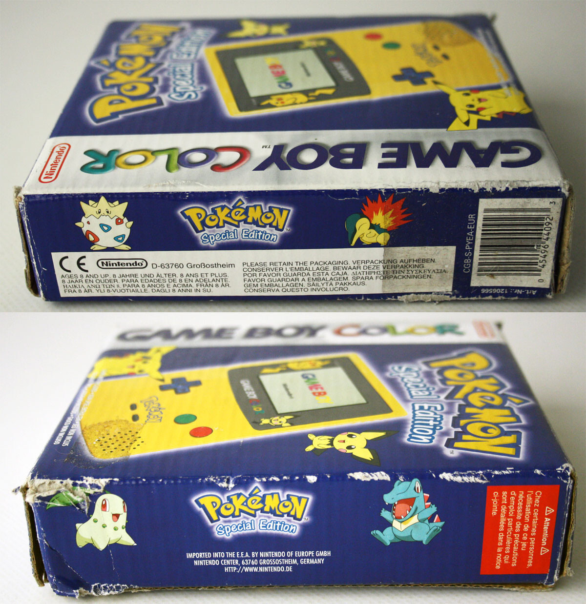 2001 NINTENDO GAME BOY COLOR POKEMON SPECIAL EDITION CONSOLE OLD STORE FIND !