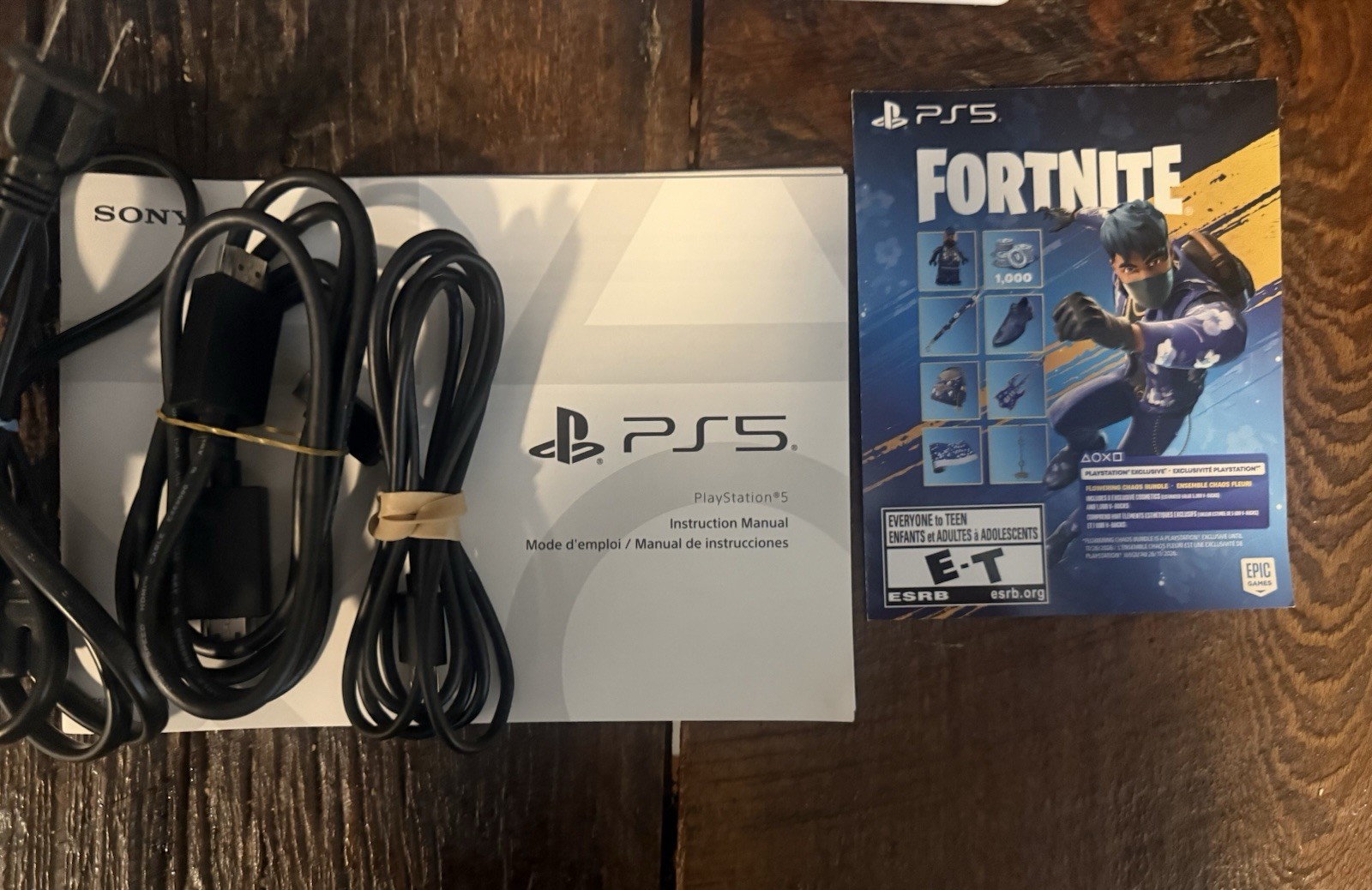 Sony PlayStation 5 Digital Edition Console Slim 825GB -Fortnite Flowering Bundle