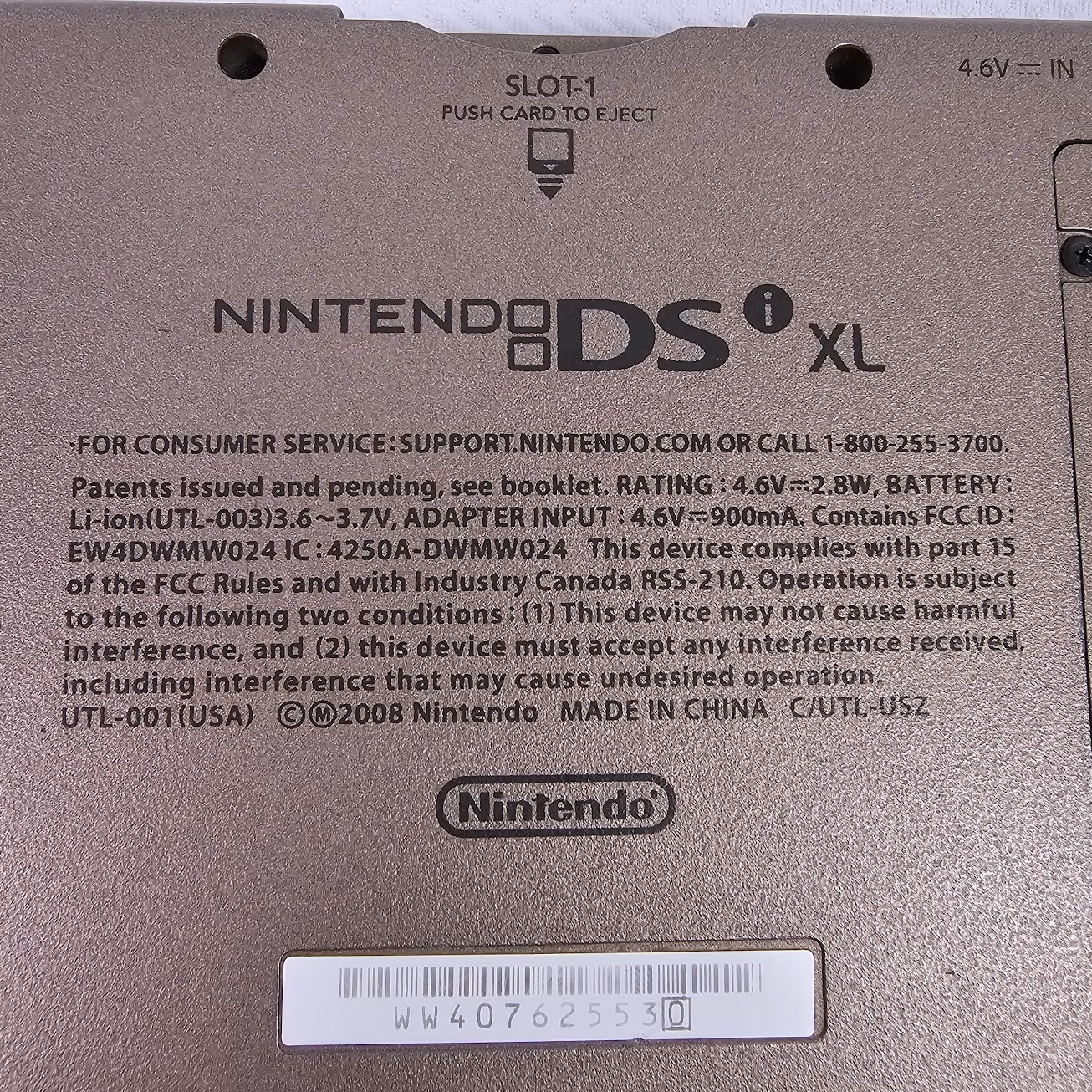 Nintendo DSi XL Bronze Handheld Console Bundle 8 Games OEM Charger Tested