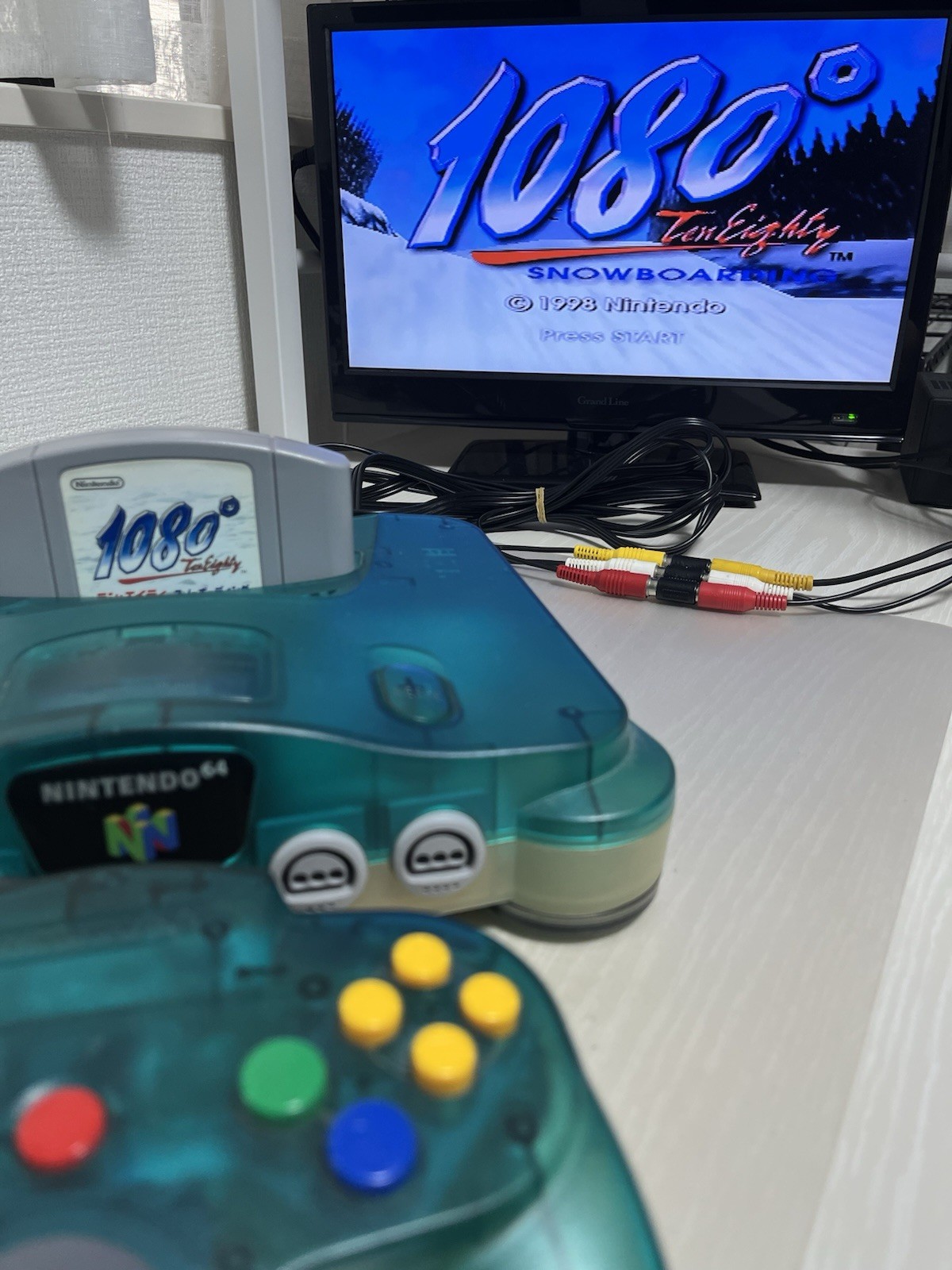 【TESTED 】Nintendo 64 N64 console Clear Blue Console Japan Limited NTSC-J