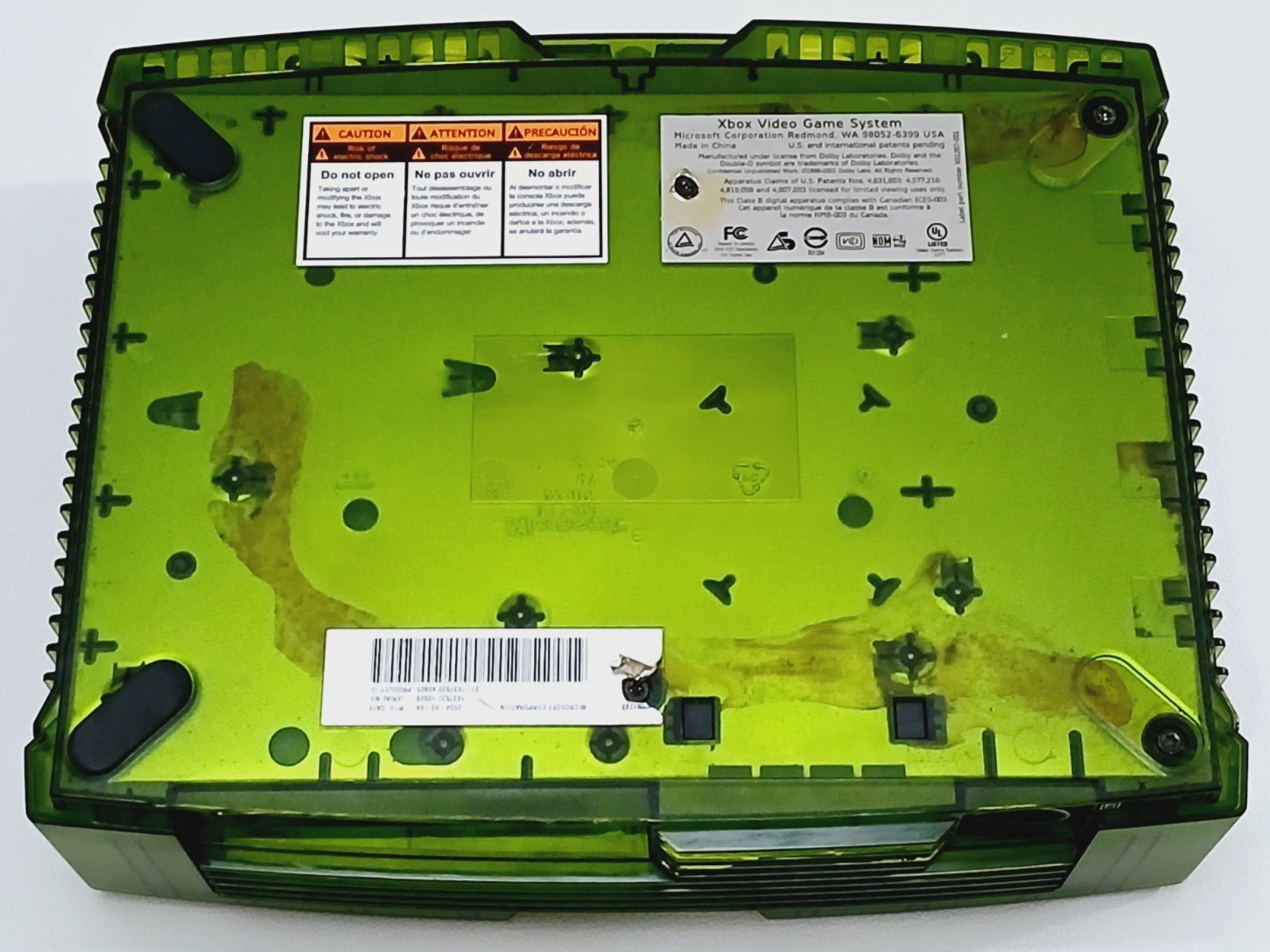 Microsoft Original Xbox Halo Special Edition Console Green – For Parts