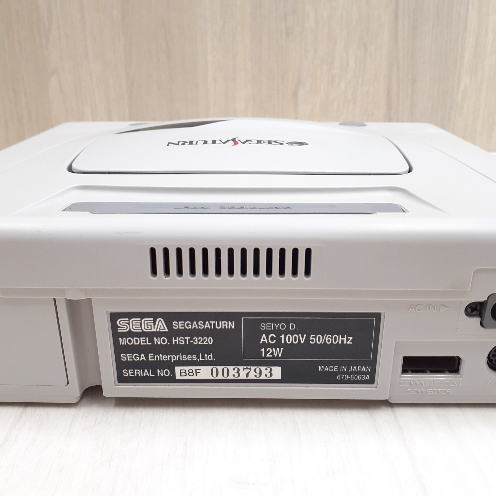 Sega Saturn Console Bundle with 3 Games & 2 Controllers V. Fighter Nights Japan