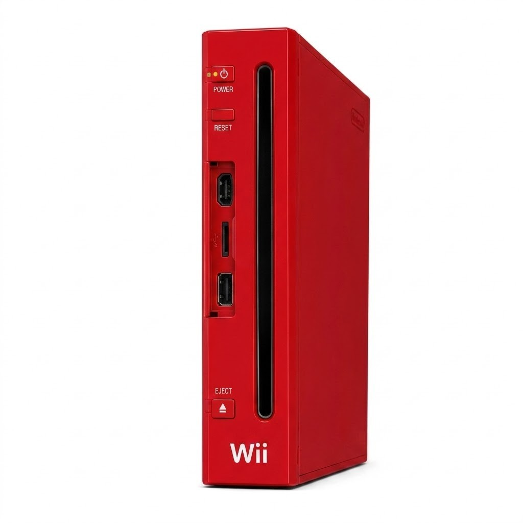 Nintendo Wii Red Console Only RVL-001 GameCube Compatible 1 year warranty