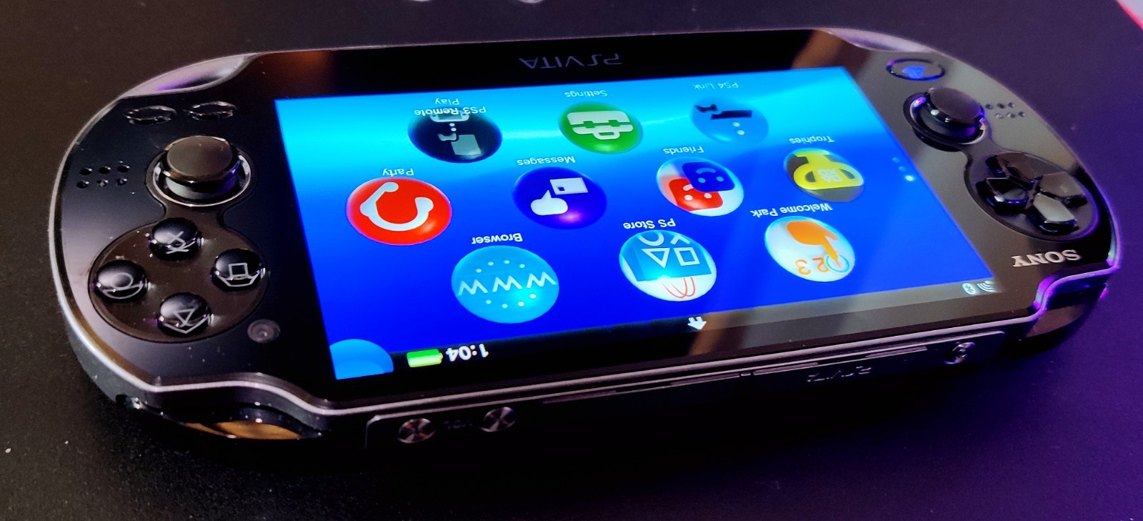 Sony PlayStation PS Vita OLED (PCH-1100) Black Firmware FW 3.60, 128GB