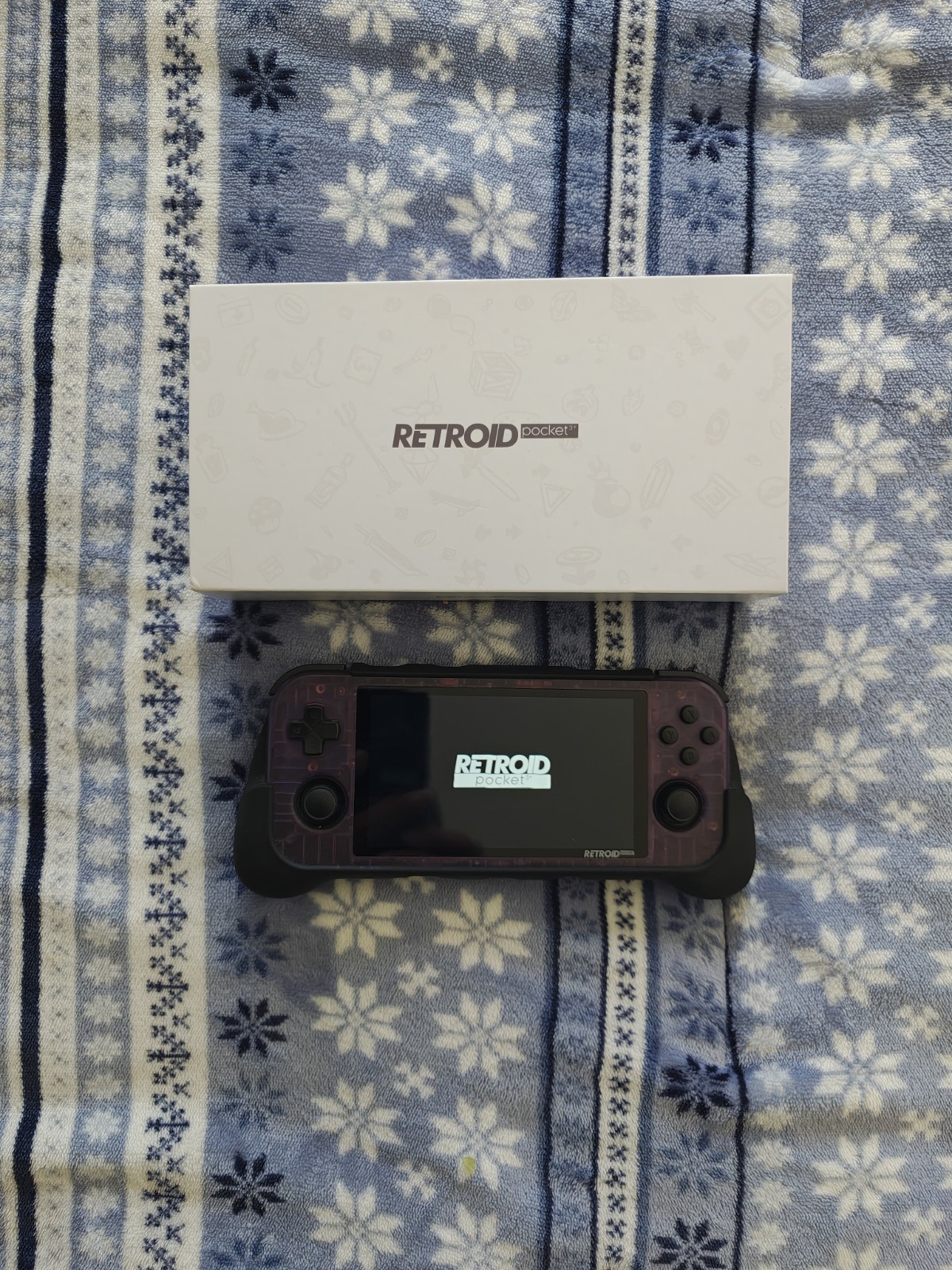 Retro Pocket 3 Plus with Grip Case Purple Clear Color