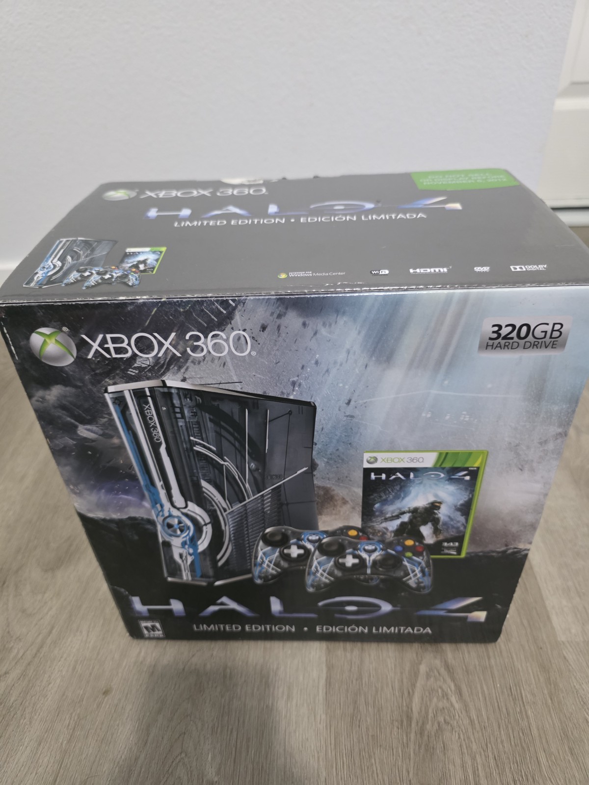 Xbox 360 Halo 4 Limited Edition Console Bundle 320GB Tested Working CIB + 2…