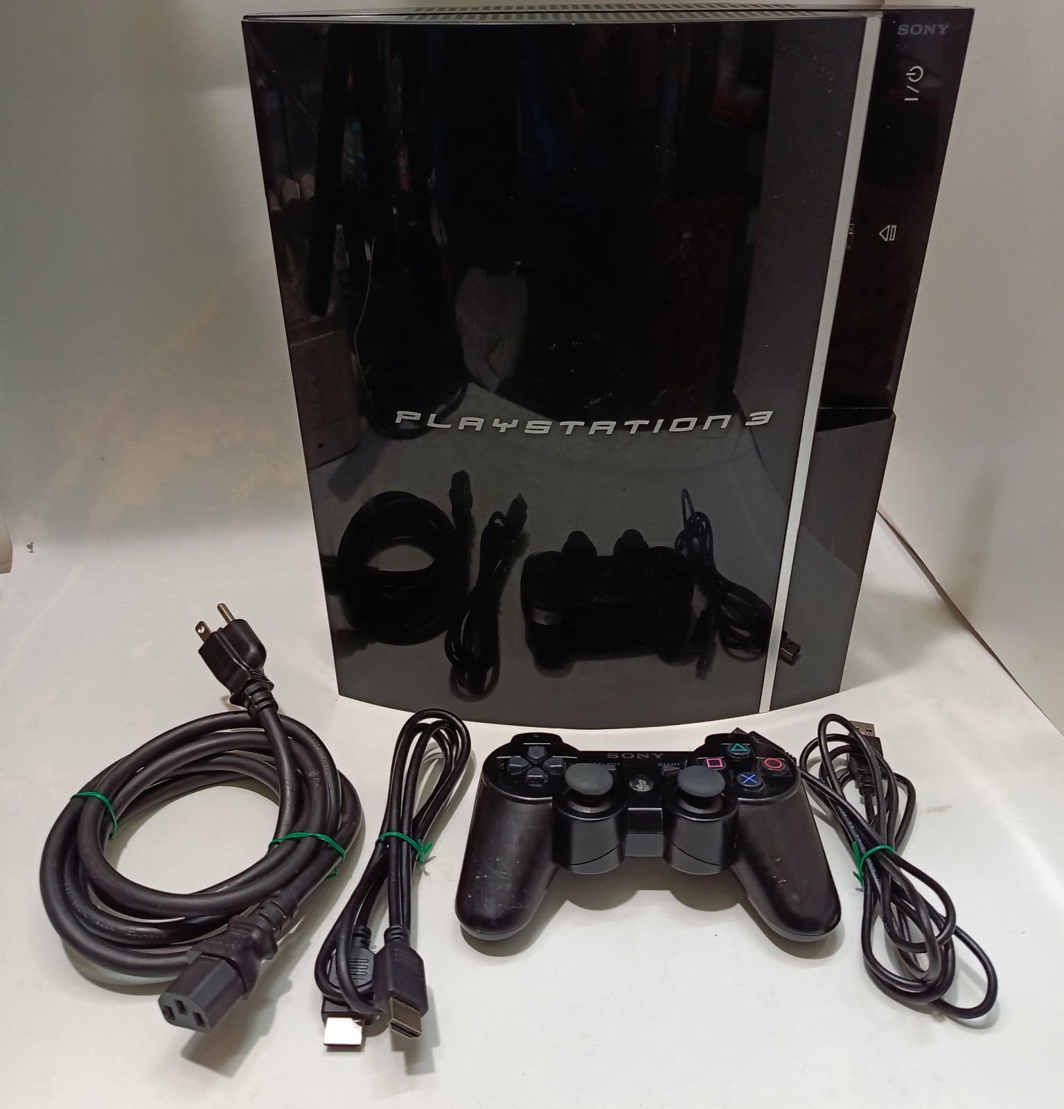 Sony PS3 CECHL01 Ps3 Playstation 3 Console Bundle 80gb With Controller All Cords