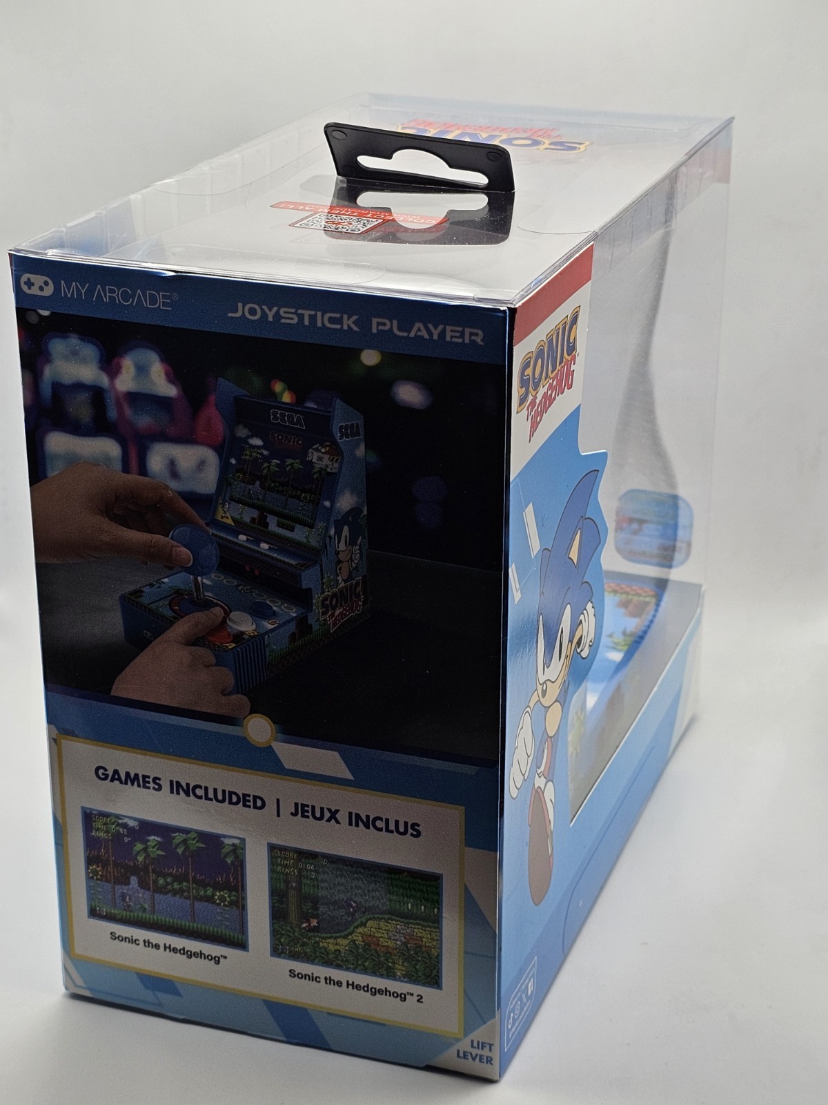 Sonic The Hedgehog Joystick Player Sonic Sega Classic Arcade 3.5″ 2 Games