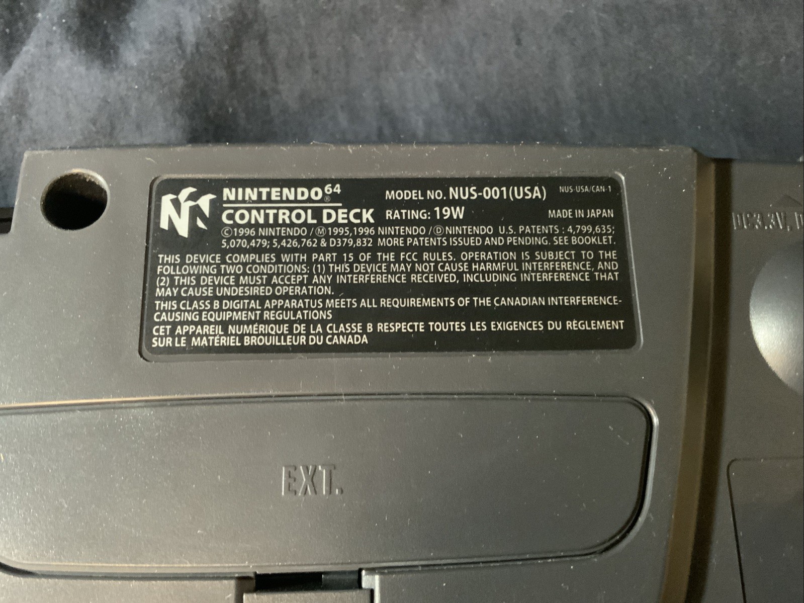 Nintendo 64 N64 OEM Console & Controller Cleaned Tested Works