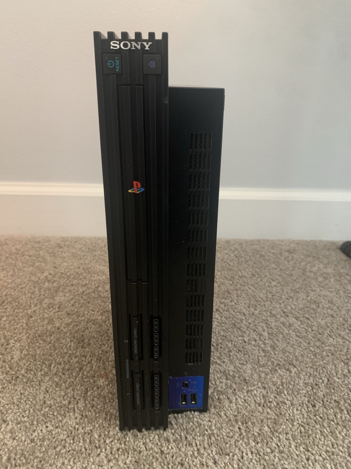 Sony PlayStation 2 Black Fat Console Bundle w/ 2 Controllers, 2 8MB Cards, Box