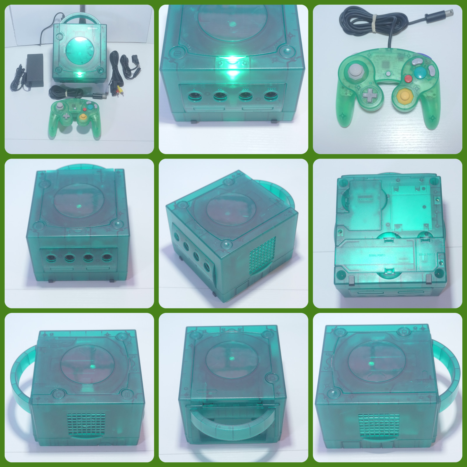 Various Colors Nintendo GameCube Console DOL-001 (USA) and Controllers Reshelled