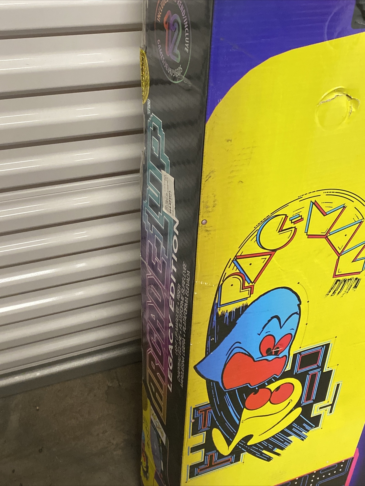 Arcade 1up Pacman Legacy Edition Retro Cab Pac Man Light-Up Marquee W/ 12 Games