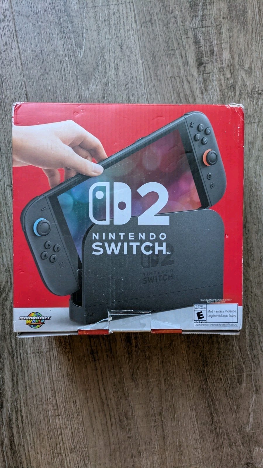 NO CONSOLE Switch 2 Mario Kart Bundle Box + Dock + Joy-Cons & Straps + Cables