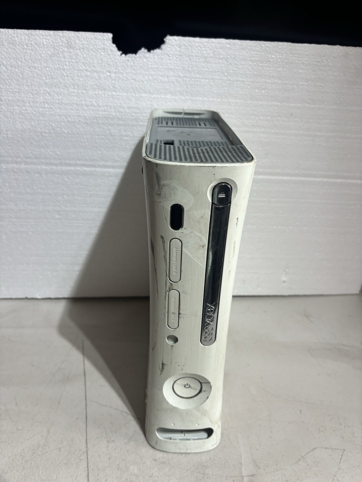 Microsoft Xbox 360 Pro White Console Tested Console Only No Accessories!!!
