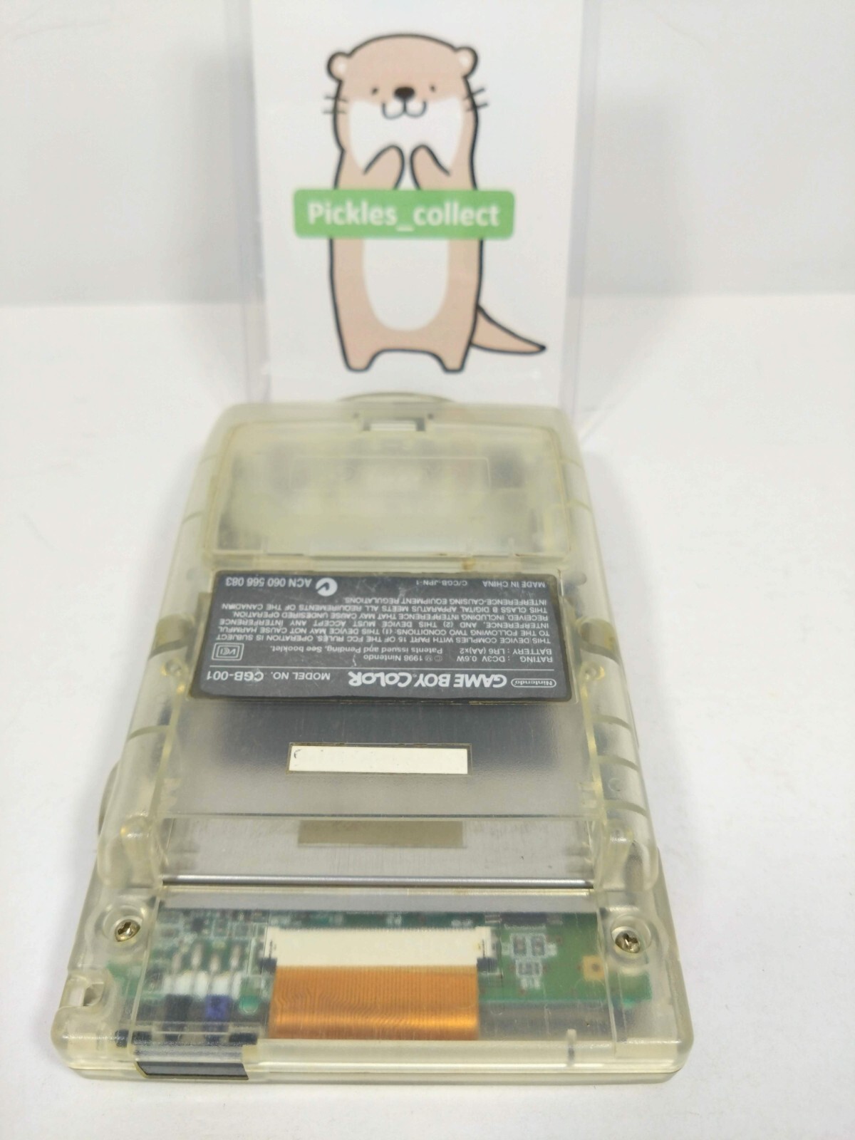 Nintendo CGB-001 Game Boy Color Clear Console only Tested GB GBC 0327H