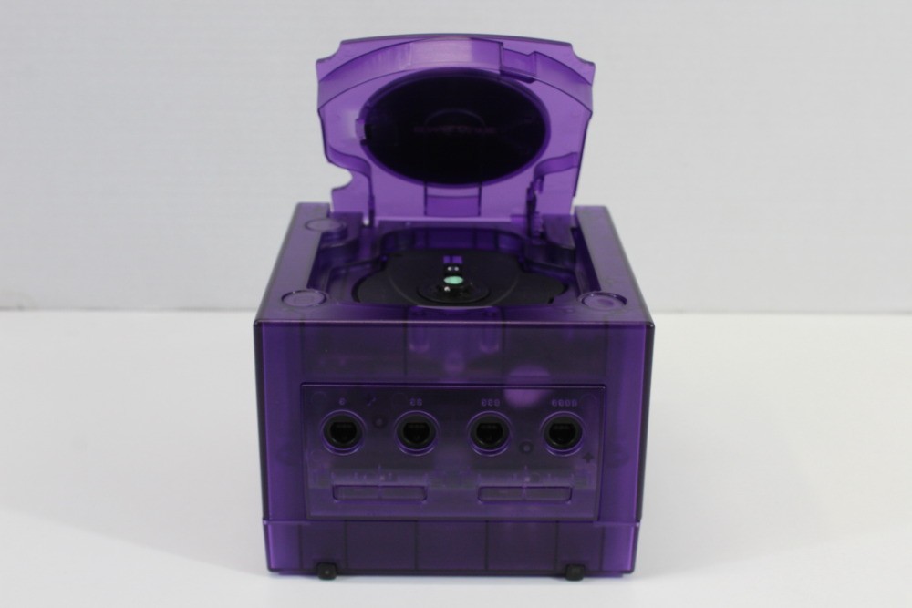 Nintendo Gamecube Console Clear Transparent Purple & AC HDMI NTSC-U/C DOL-001 GC