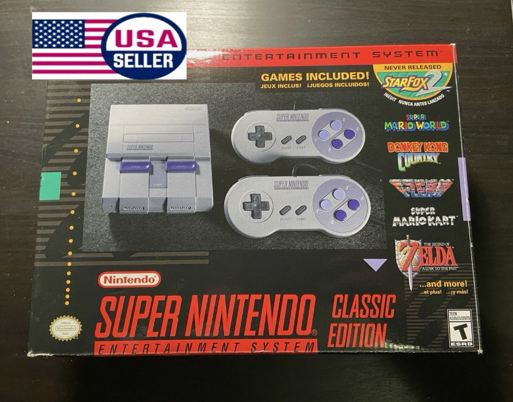 Usa-Nintendo – Super Nintendo Classic Edition – Mini Game Console – Sealed