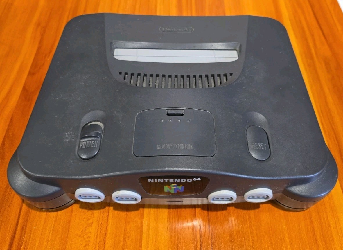Nintendo 64 (N64) Console Bundle w/ (2) OEM Controllers – Tested & Works Great!