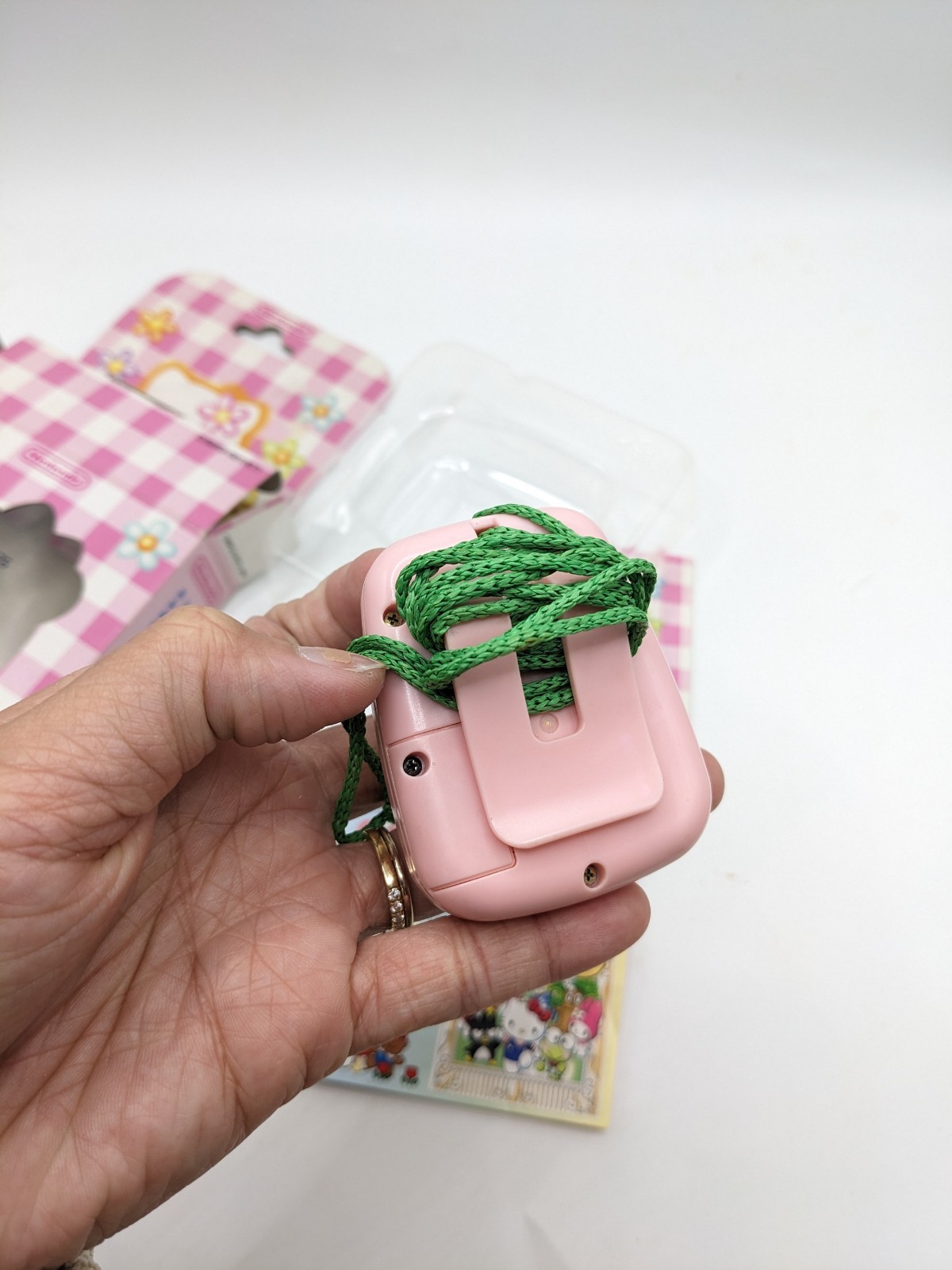 Hello Kitty Pocket With Box & Manual Pedometer Nintendo Heisei Retro Vintage JPN