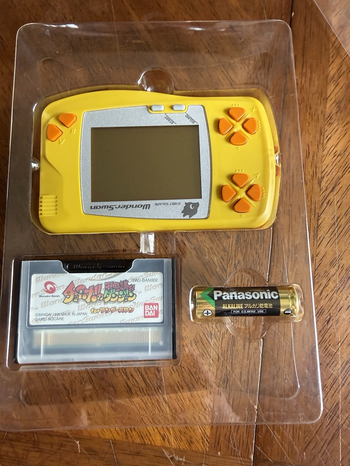 WonderSwan CHOCOBO Console Only SW-001 Bandai Tested Working Japan