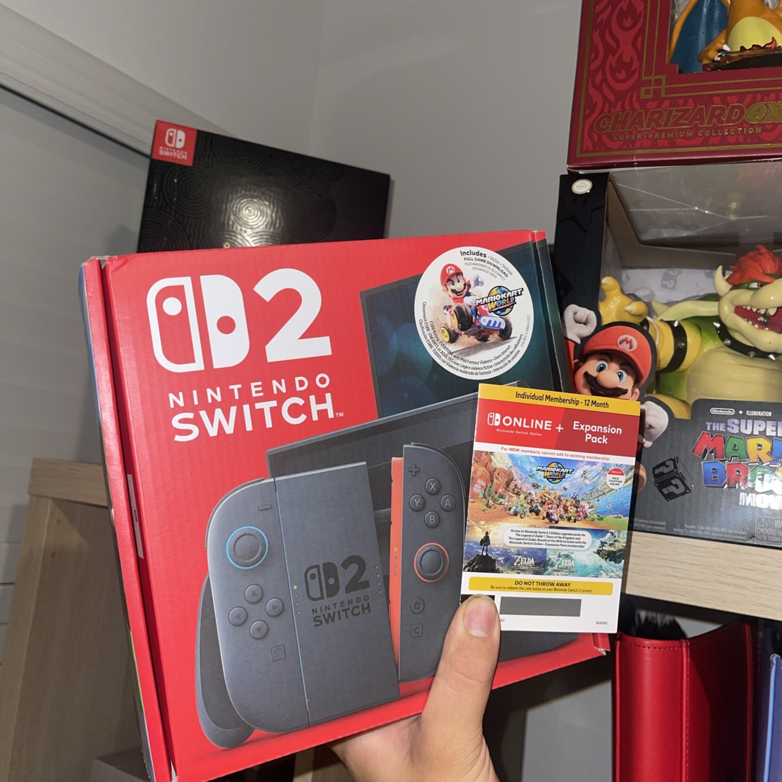 Nintendo Switch 2 Mario Kart World + 12 Month Membership IN HAND SHIP FAST