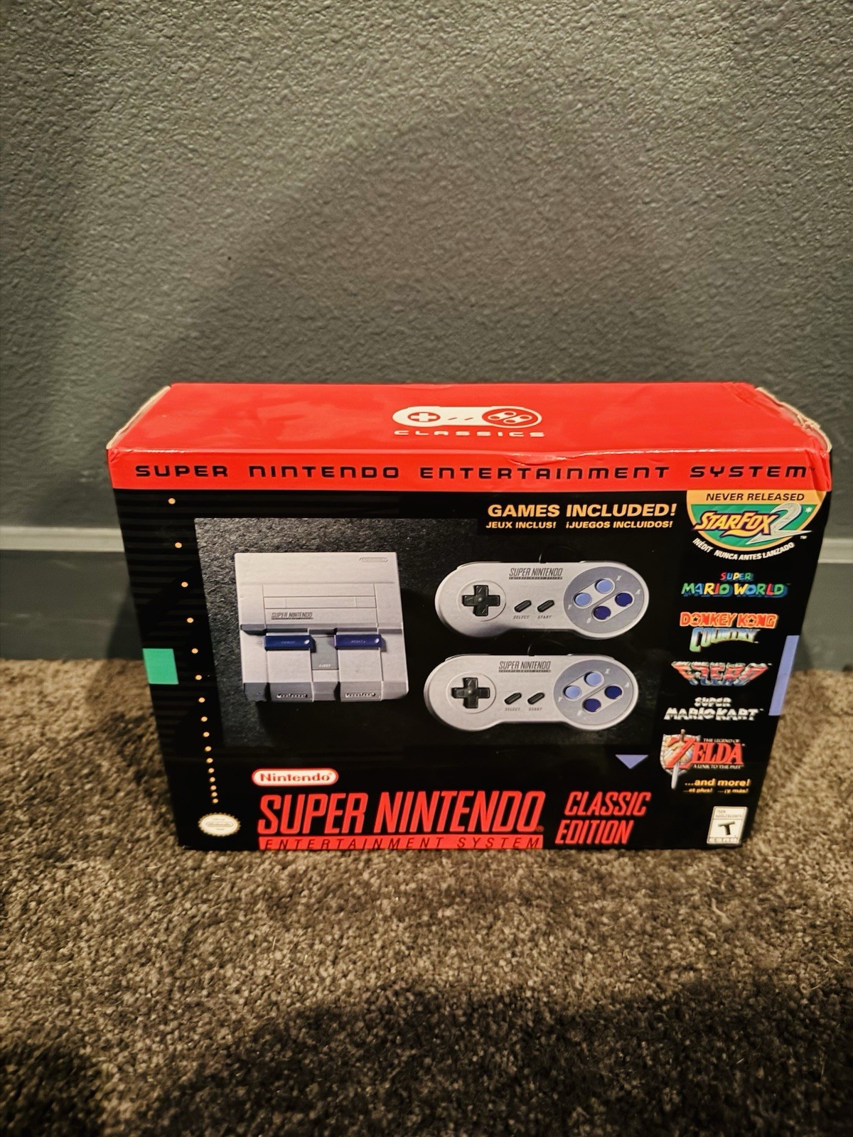 Super Nintedo Classic Edition games included Never Opened