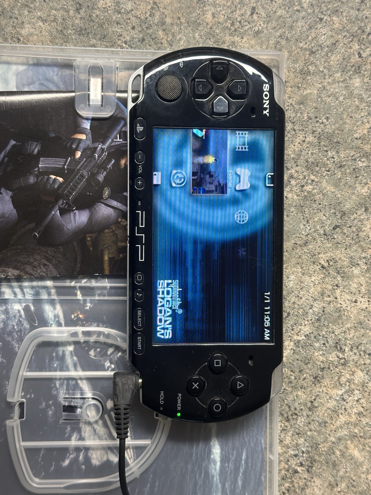 Sony PSP-3001 PlayStation Portable Console w/ Charger & Games Working, Read