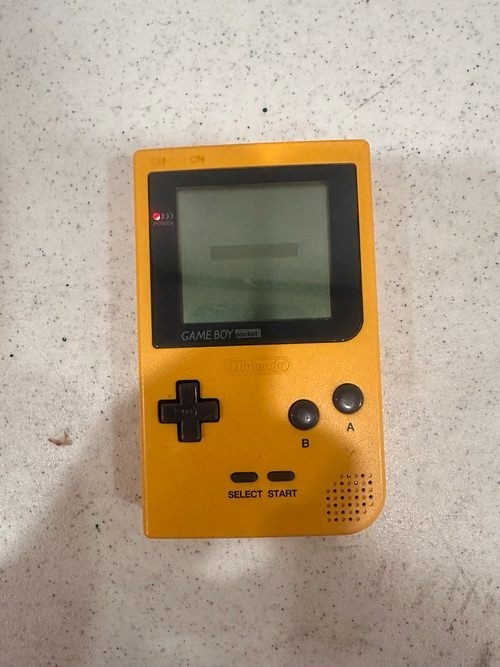 Nintendo Game Boy Pocket Yellow MGB-001 Console Tested Working